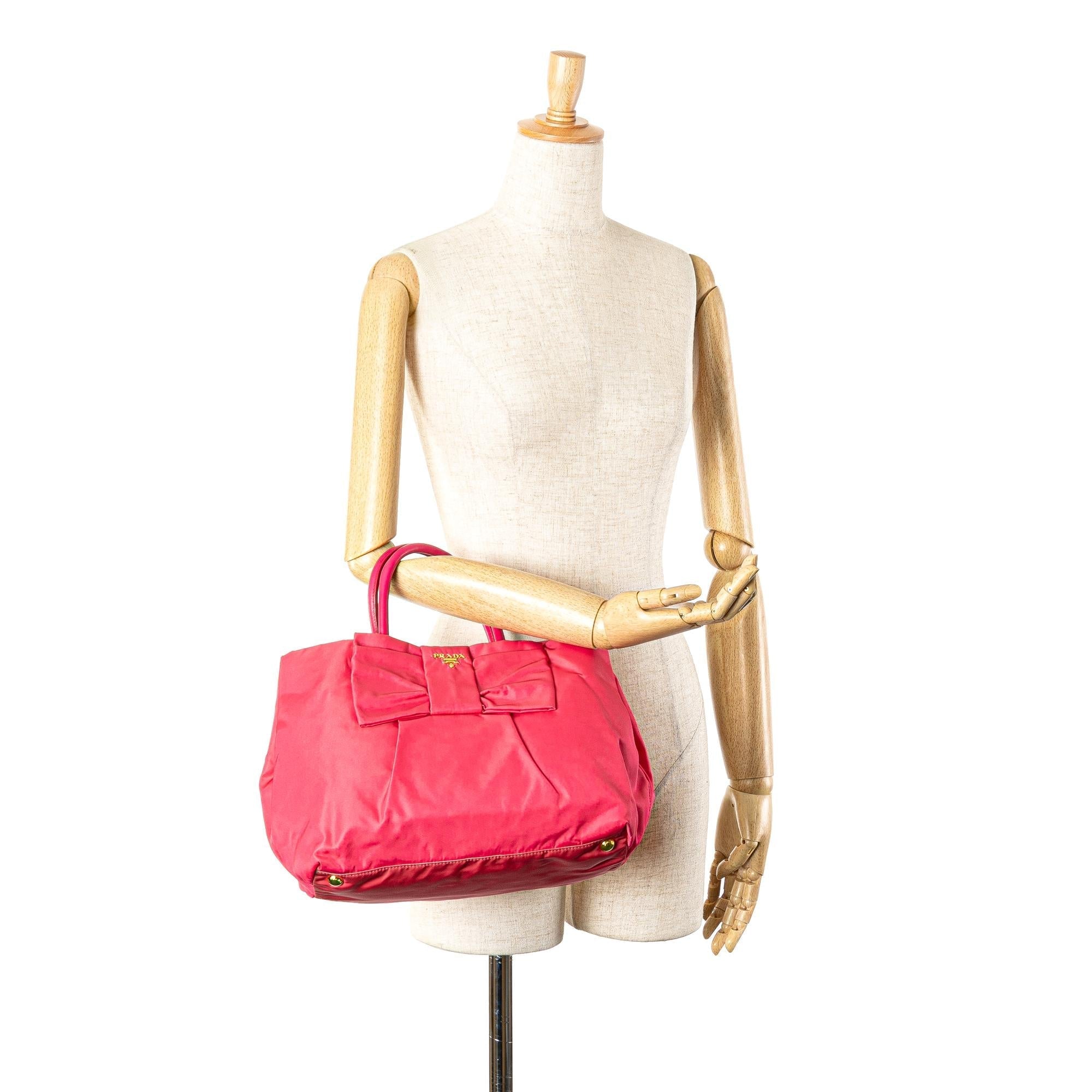 Prada Tessuto Fiocco Bow Tote