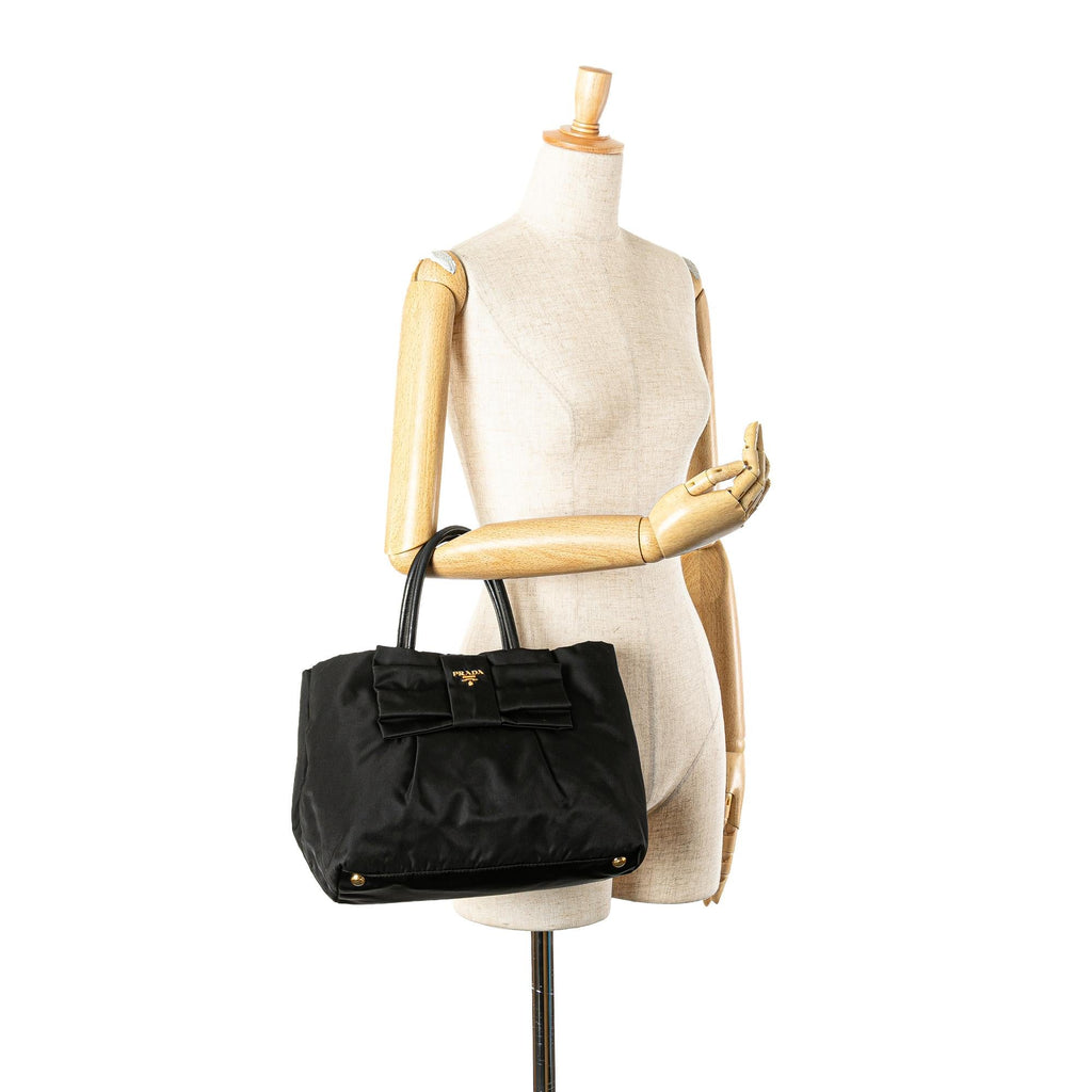 Prada Tessuto Fiocco Bow Tote