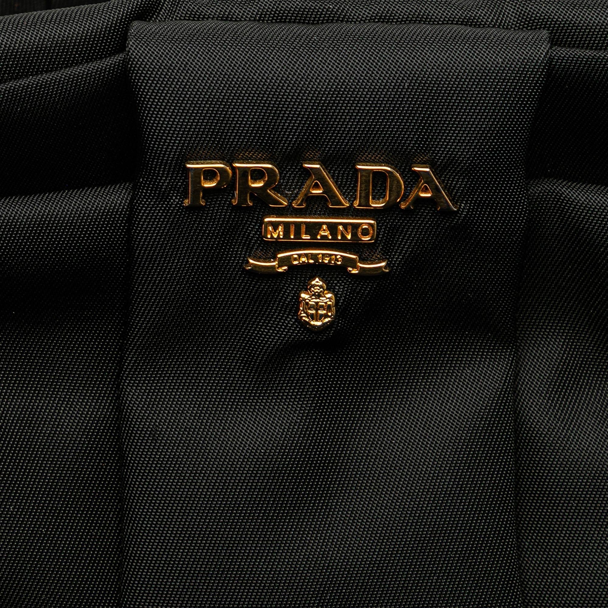 Prada Tessuto Fiocco Bow Tote