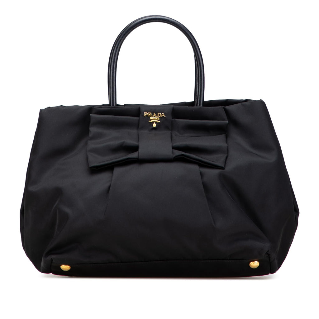 Prada Tessuto Fiocco Bow Tote