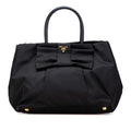 Prada Tessuto Fiocco Bow Tote