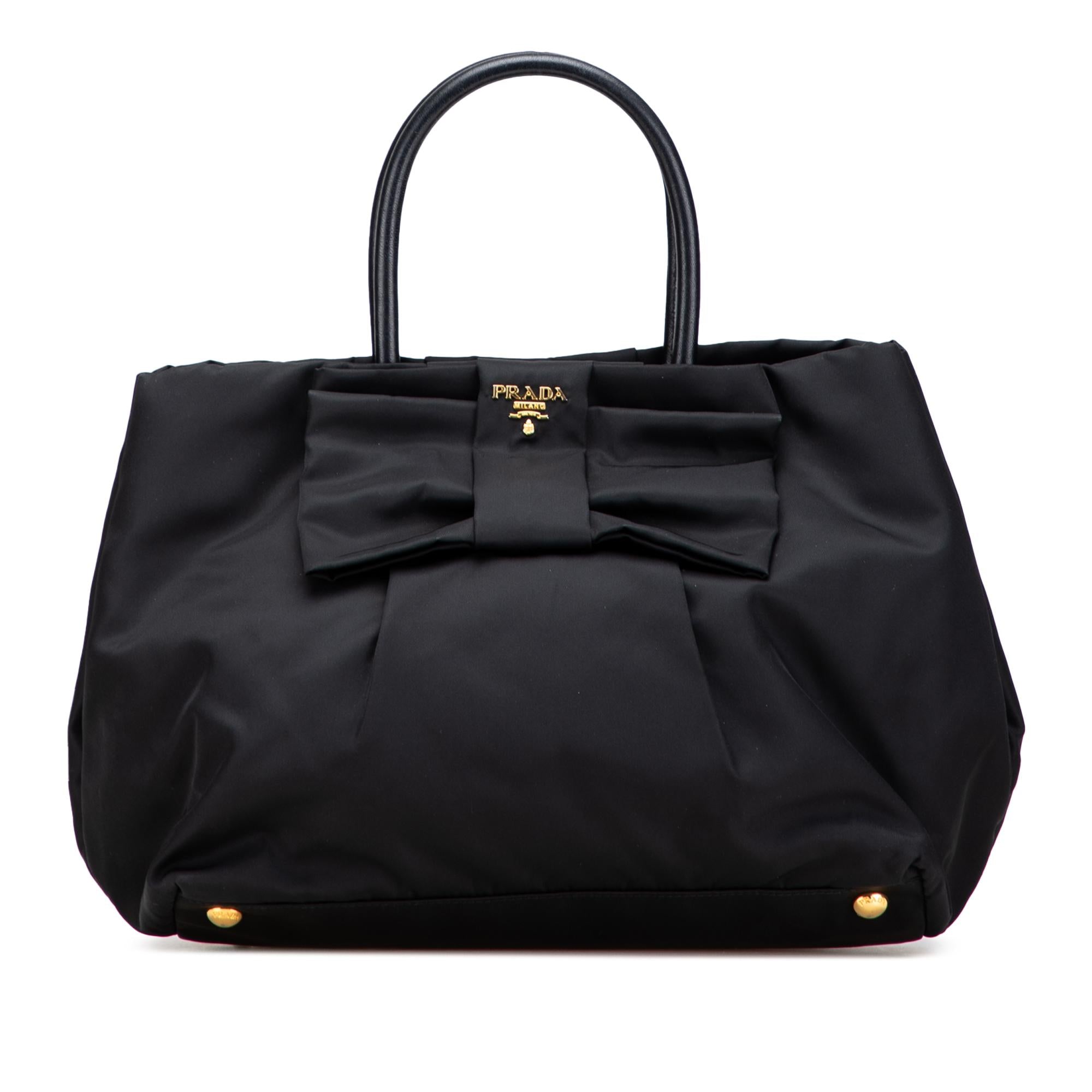 Prada Tessuto Fiocco Bow Tote