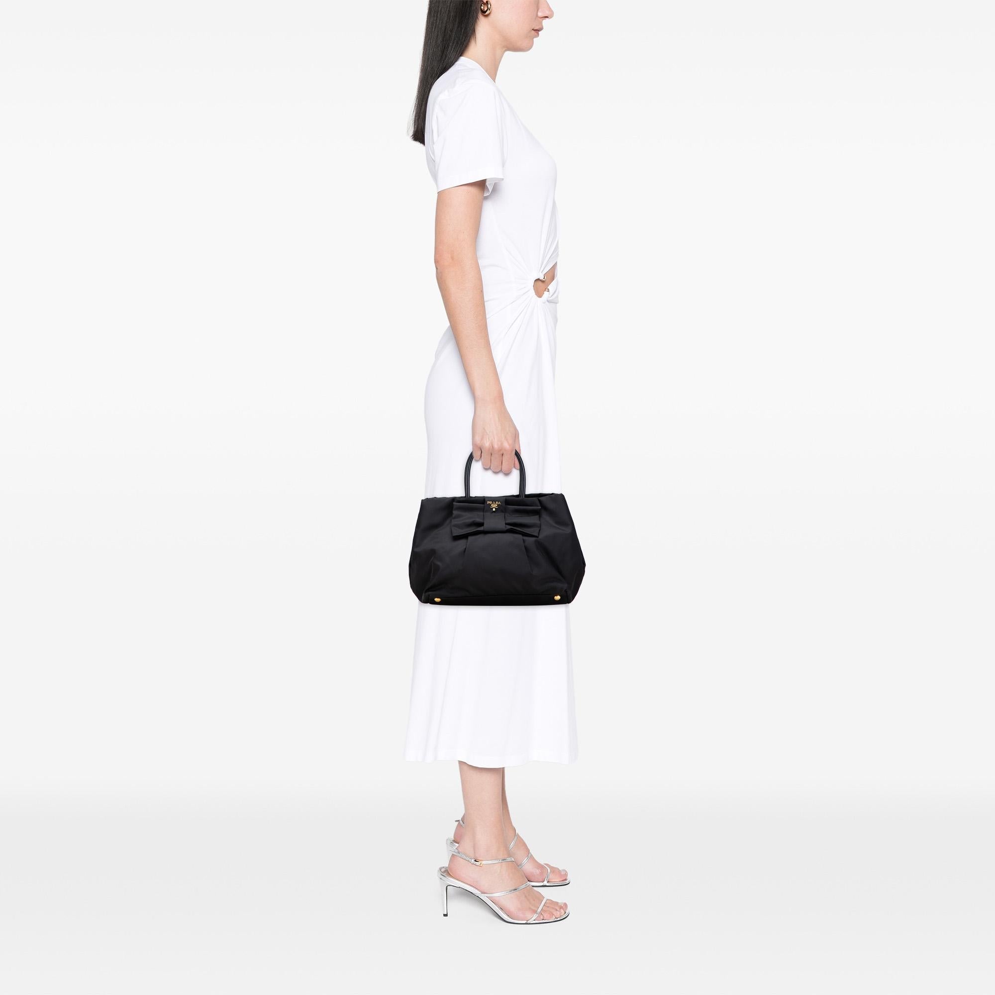 Prada Tessuto Fiocco Bow Tote