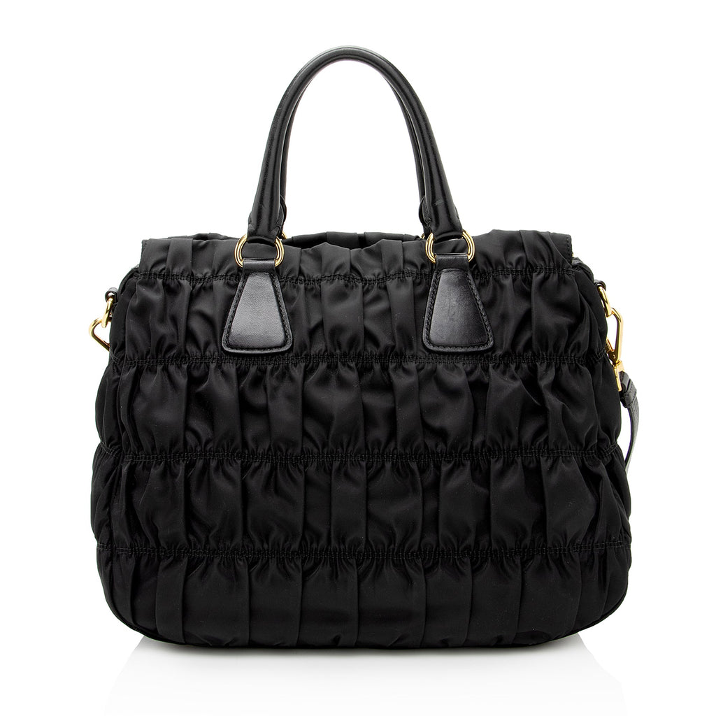 Prada Tessuto Gaufre Convertible Tote (SHF-22812)