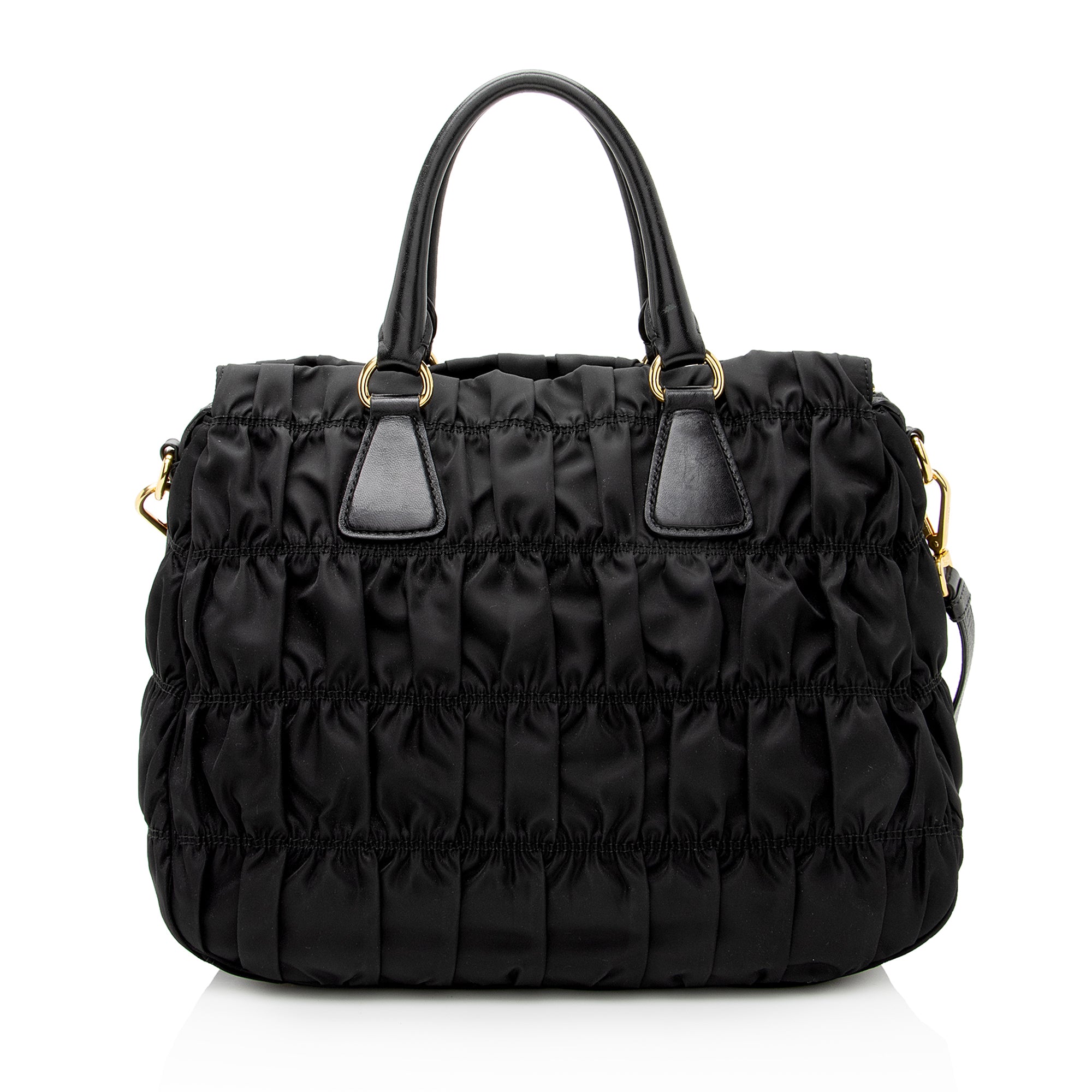 Prada Tessuto Gaufre Convertible Tote (SHF-22812)