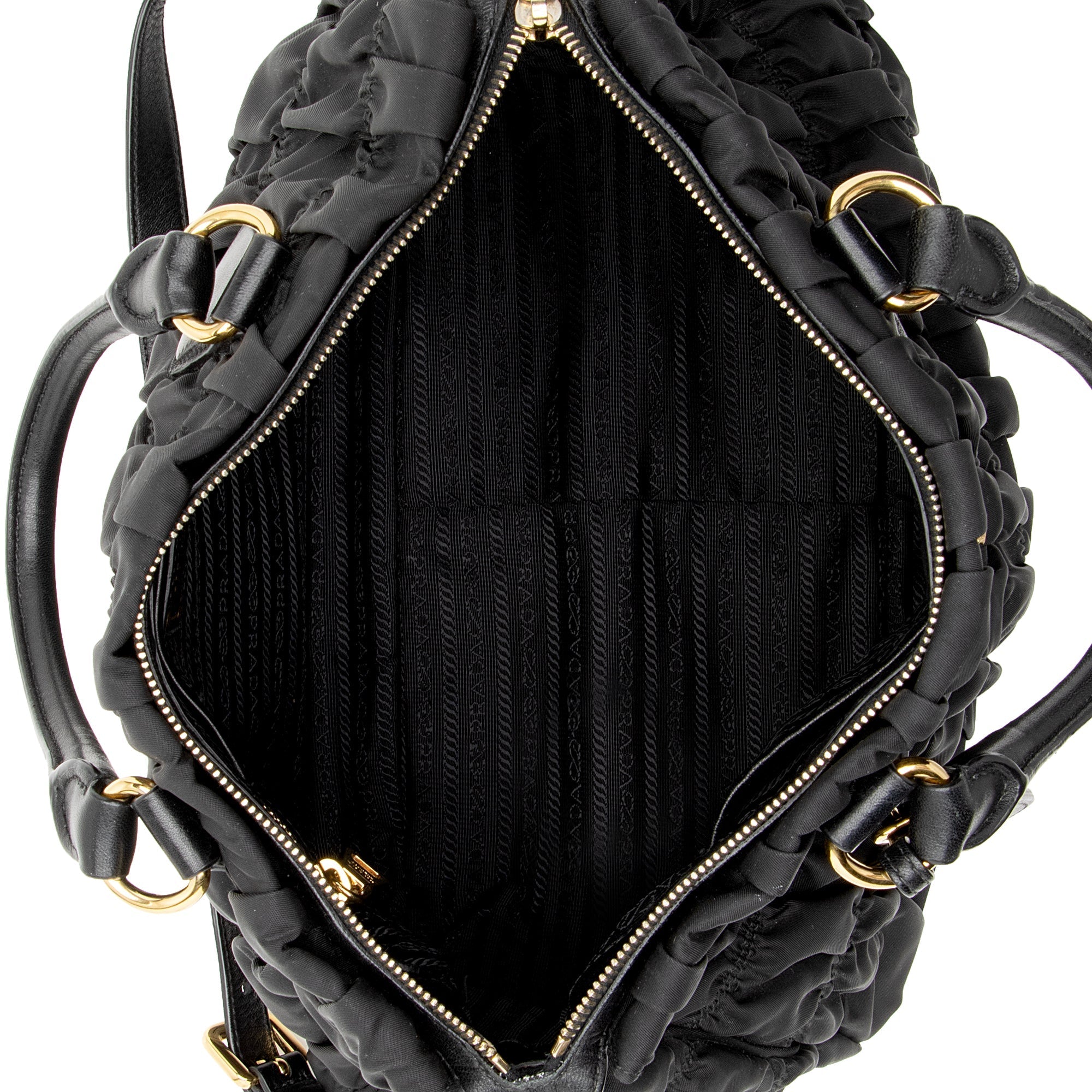 Prada Tessuto Gaufre Convertible Tote (SHF-22812)