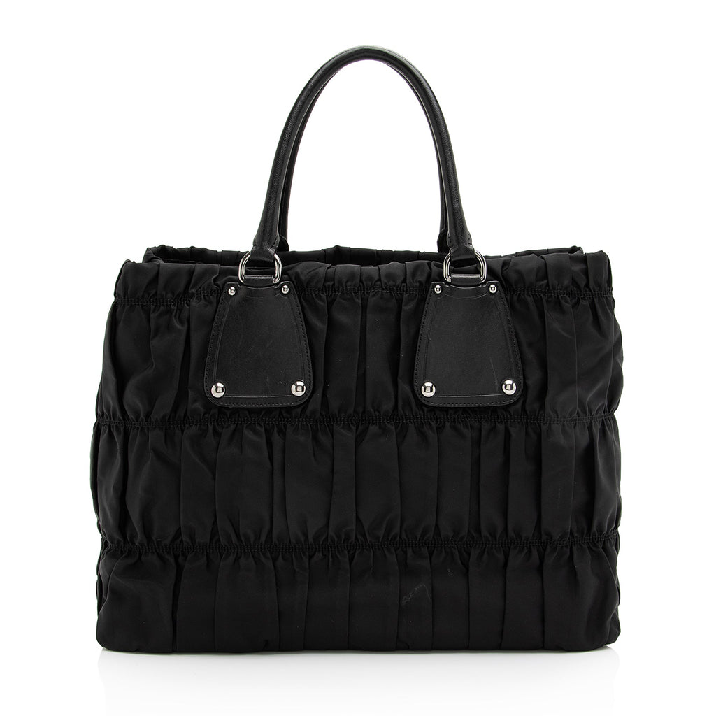 Prada Tessuto Gaufre Large Tote (SHF-23009)