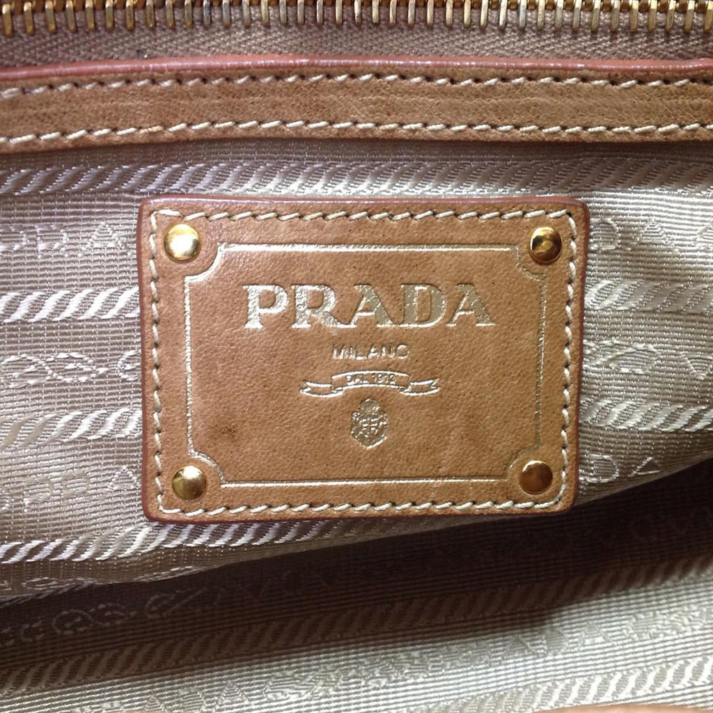 Prada Tessuto Jacquard Logo Drawstring Tote (SHG-35278)
