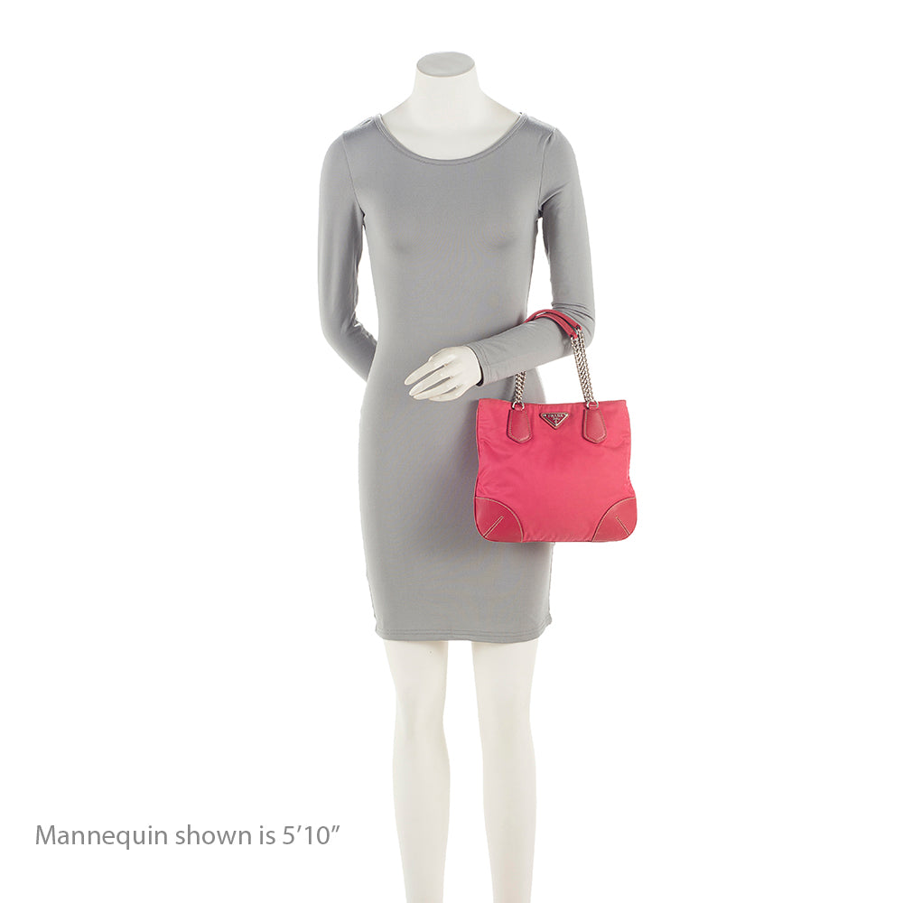 Prada Tessuto Chain Mini Tote (SHF-21723)