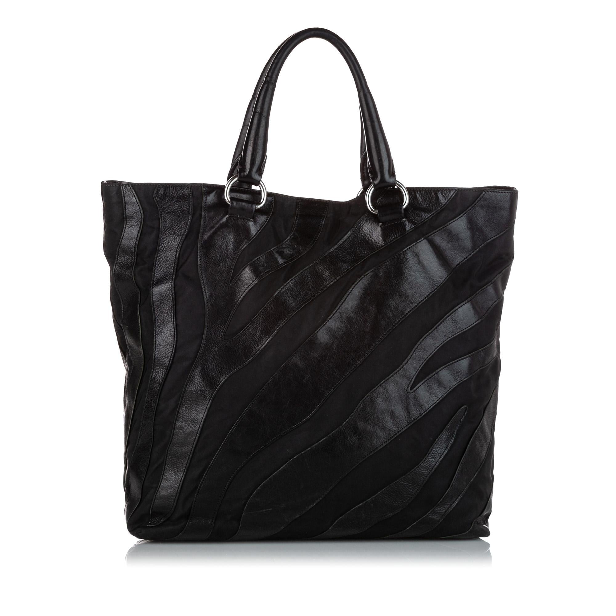 Prada Tessuto Nappa Waves Tote Bag (SHG-31512)