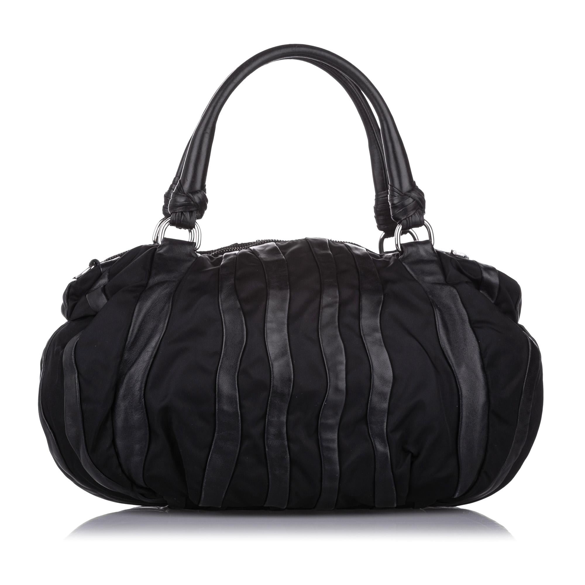 Prada Tessuto Nappa Waves Tote Bag (SHG-31568)