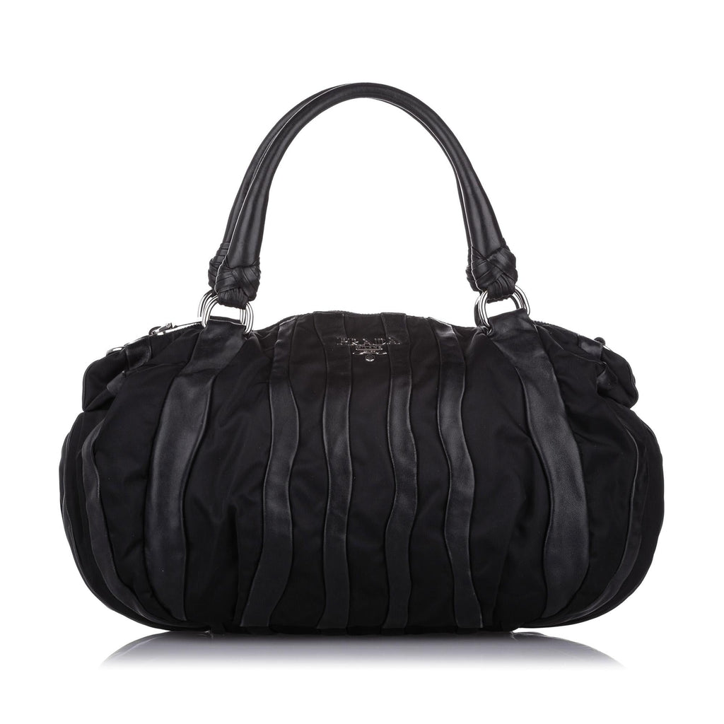 Prada Tessuto Nappa Waves Tote Bag (SHG-31568)
