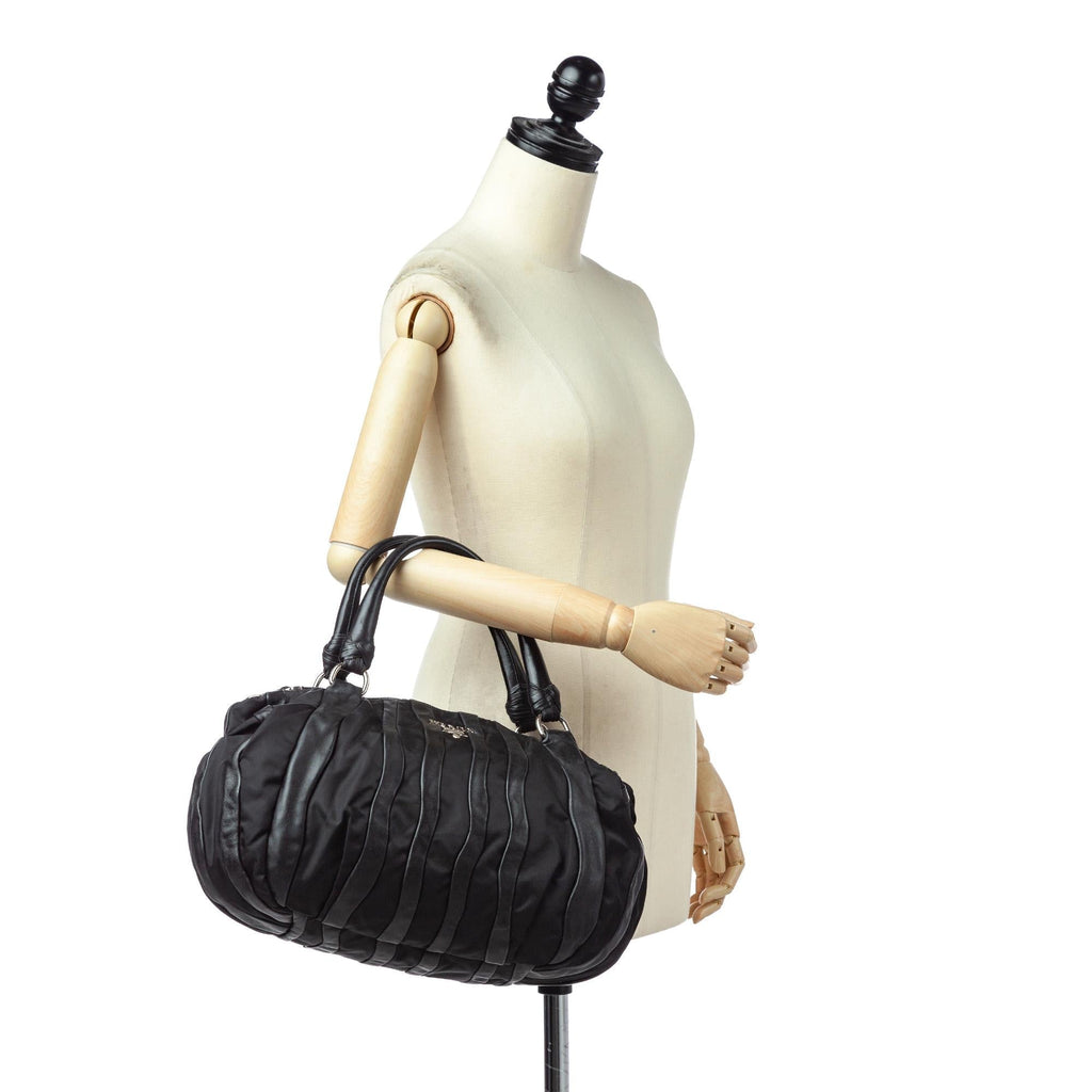 Prada Tessuto Nappa Waves Tote Bag (SHG-31568)