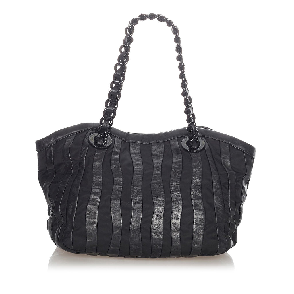 Prada Tessuto Nappa Waves Tote Bag (SHG-31936)