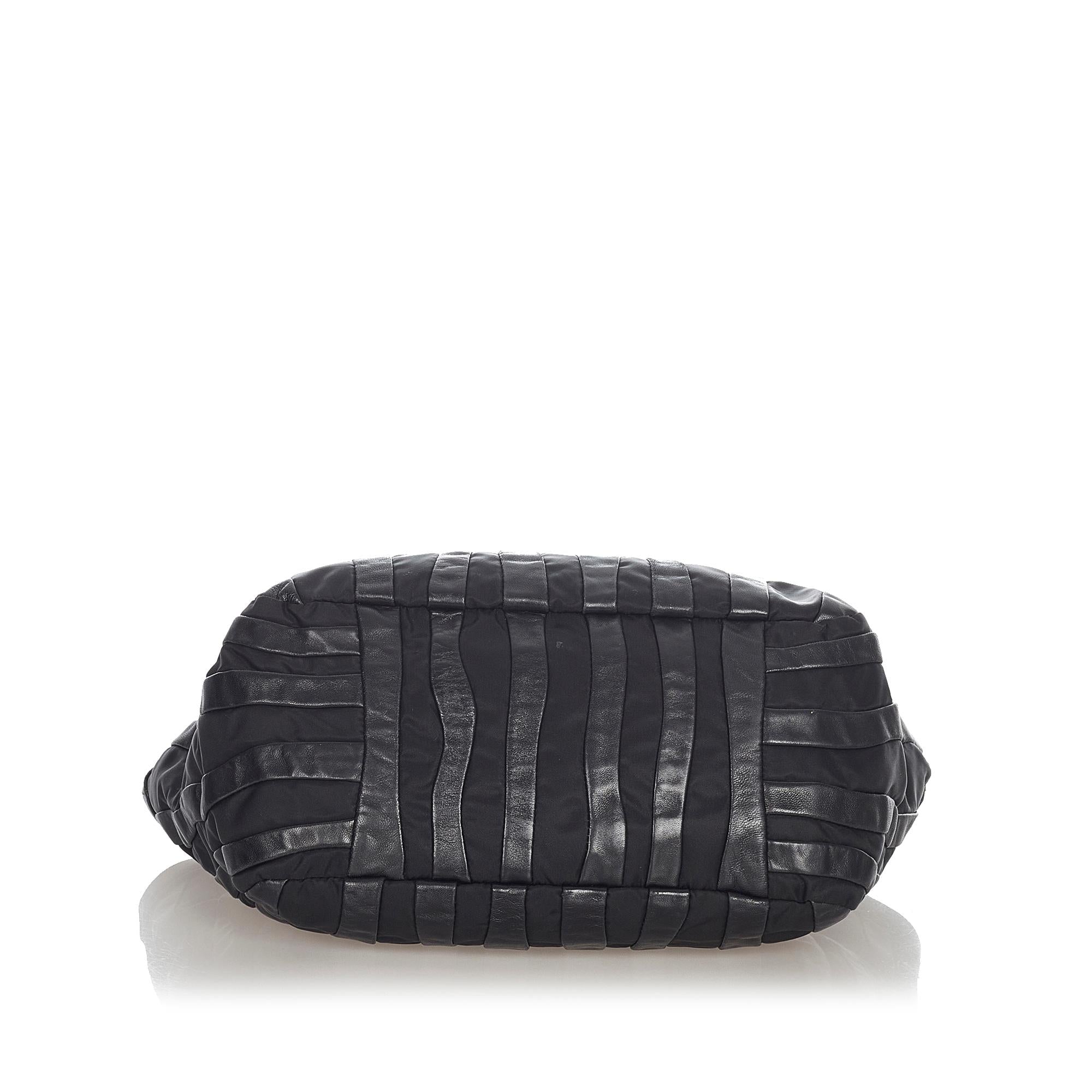 Prada Tessuto Nappa Waves Tote Bag (SHG-31936)