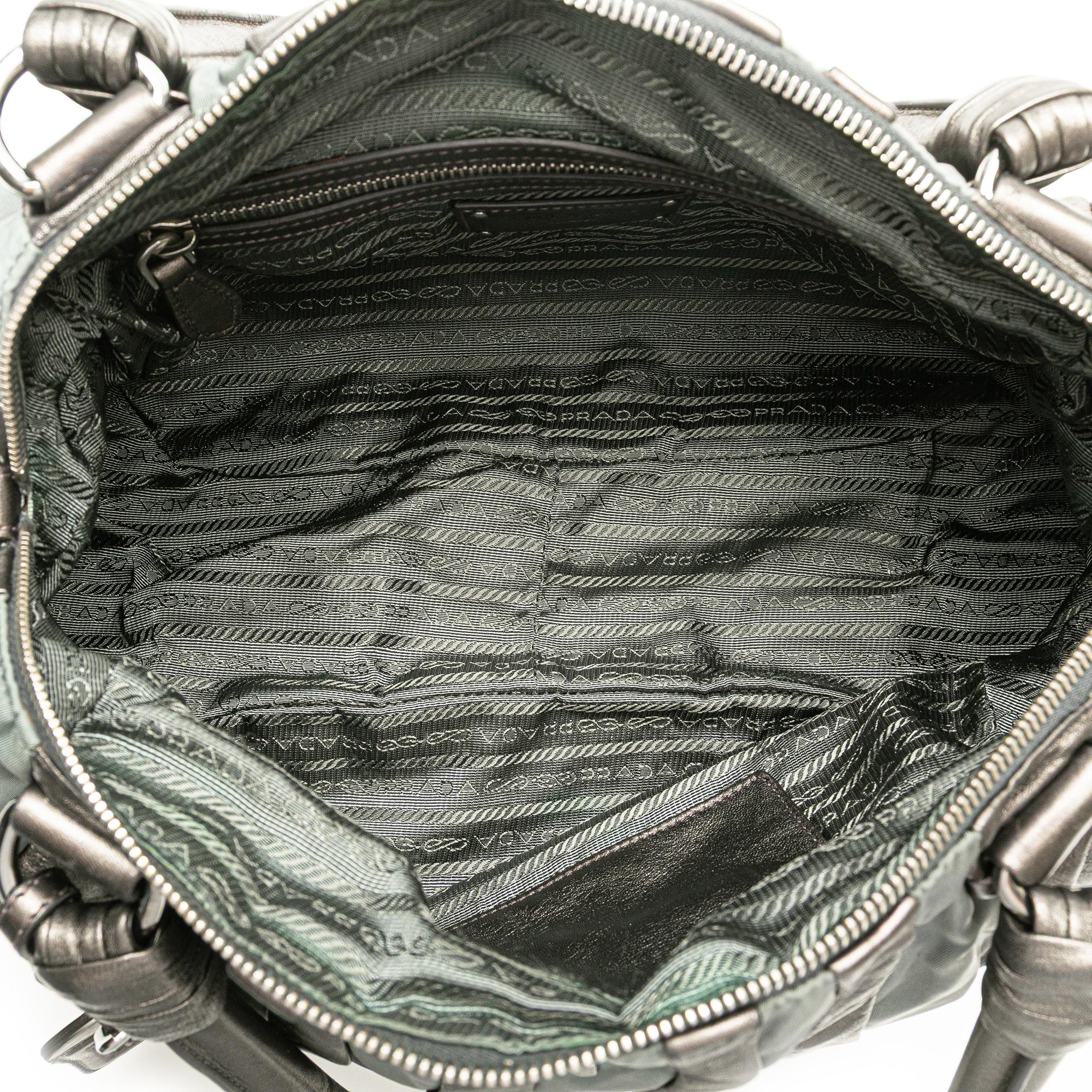 Prada Tessuto Nappa Waves Tote