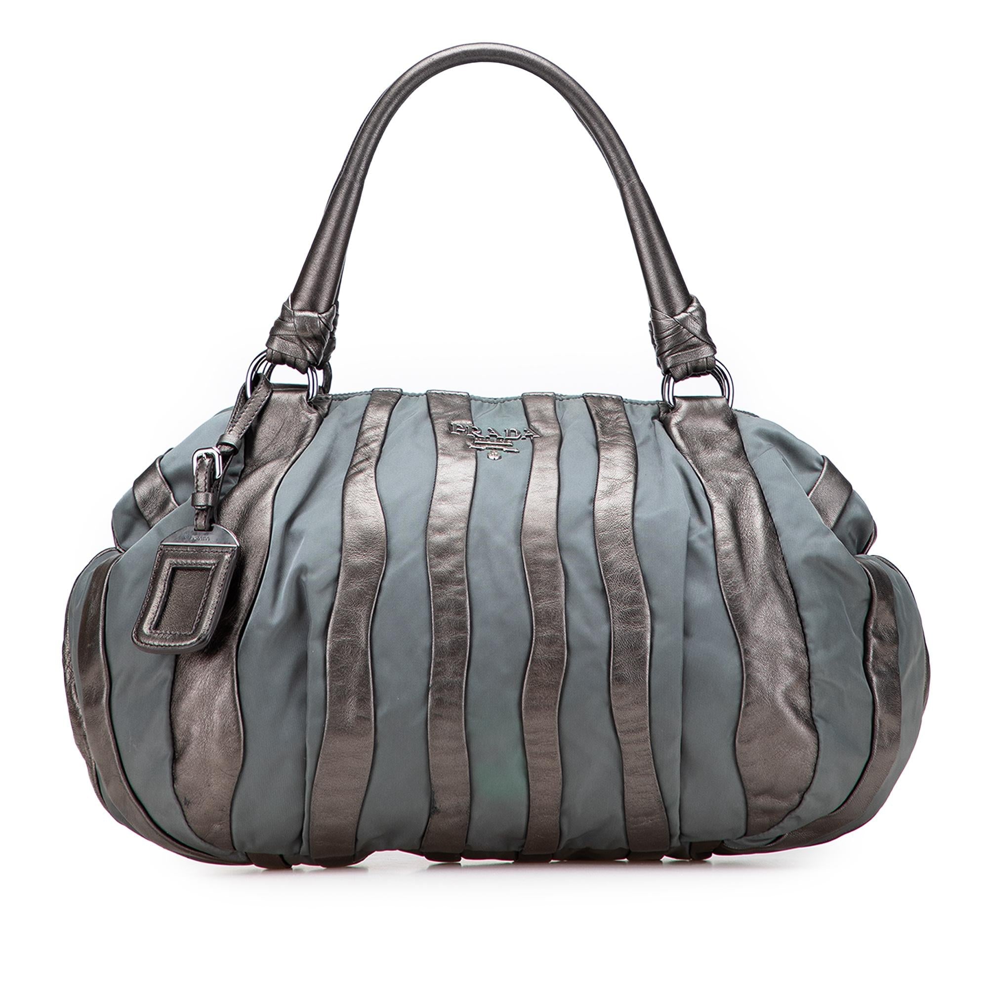 Prada Tessuto Nappa Waves Tote