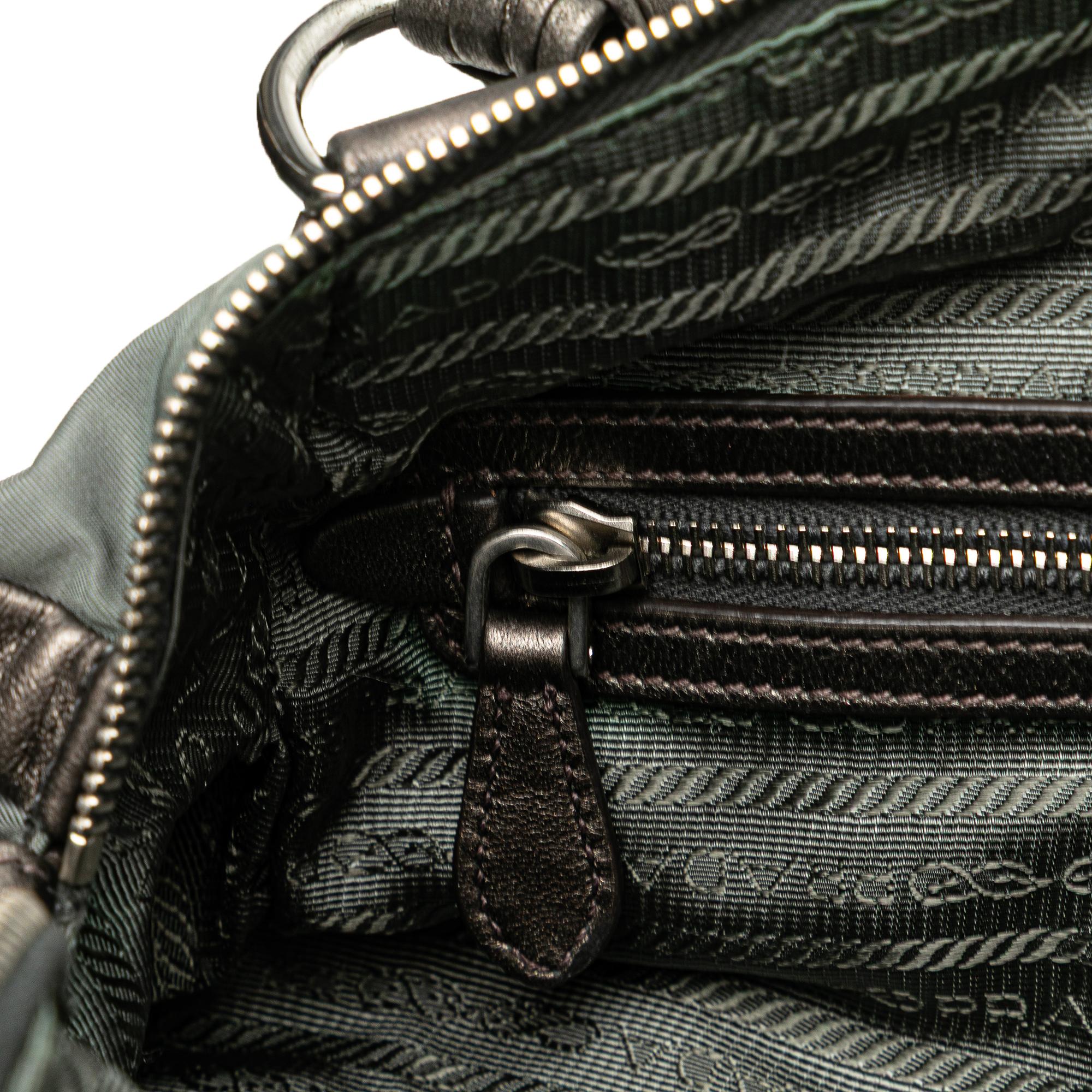 Prada Tessuto Nappa Waves Tote