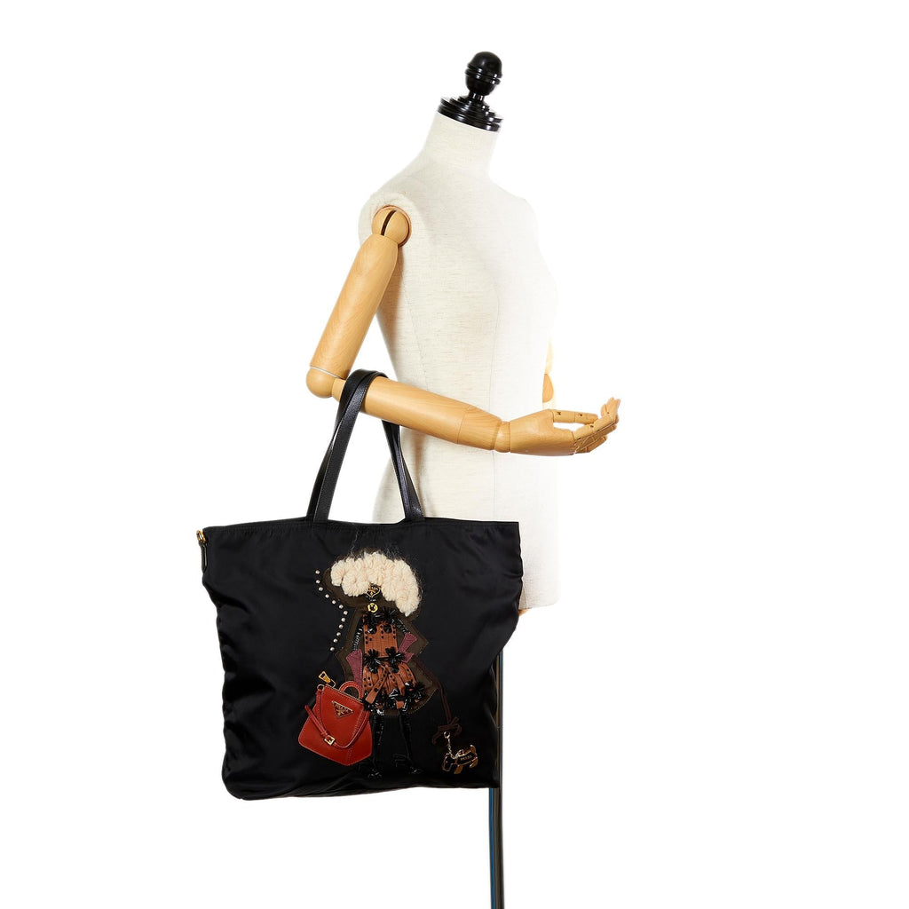 Prada Tessuto Robot Tote Bag (SHG-24393)