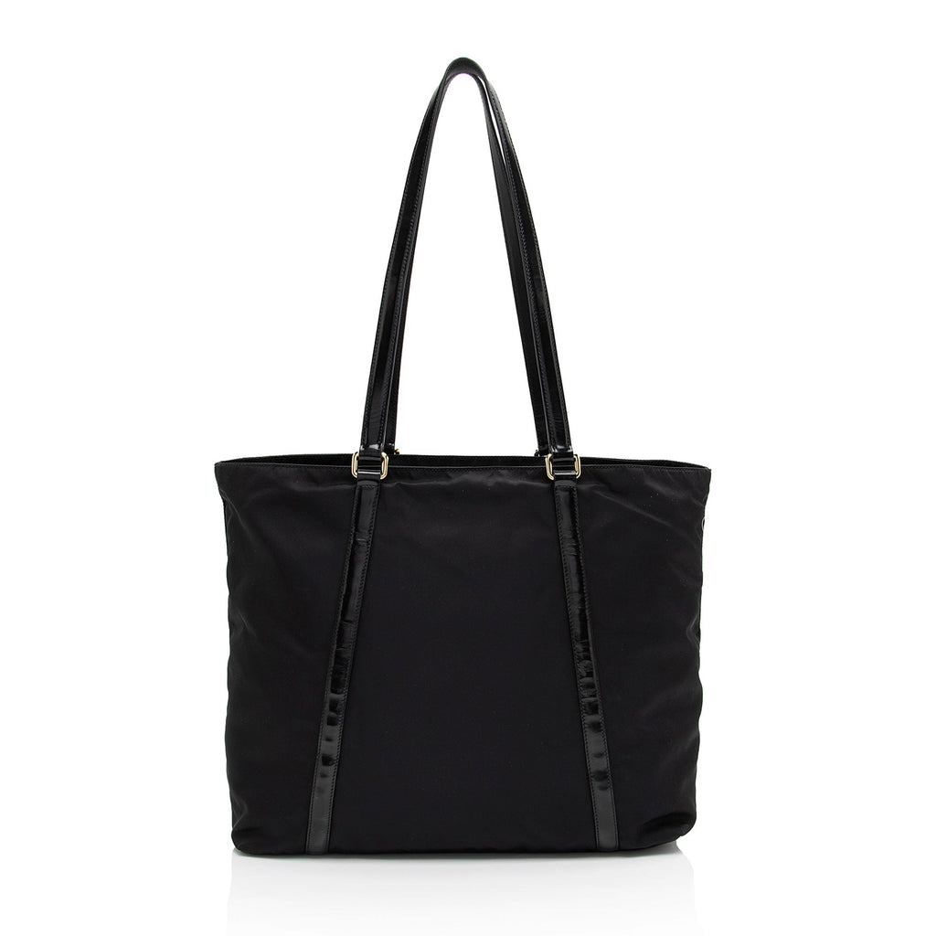 Prada Tessuto Spazzolato Tote (SHF-Z2HRY5)