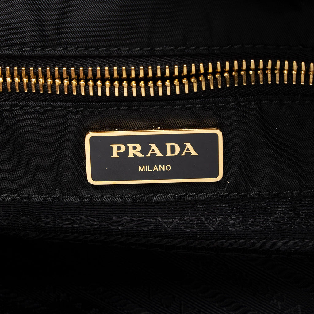 Prada Tessuto Spazzolato Tote (SHF-Z2HRY5)
