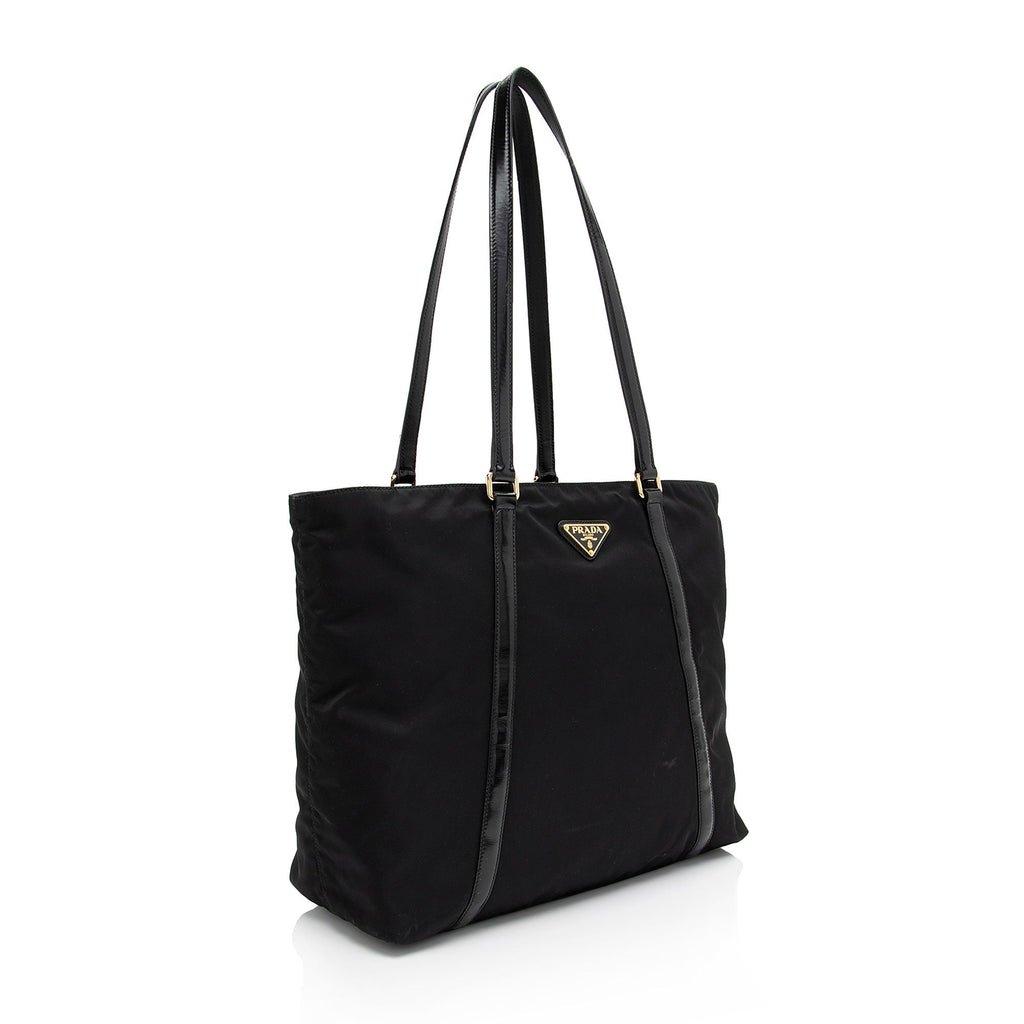 Prada Tessuto Spazzolato Tote (SHF-Z2HRY5)