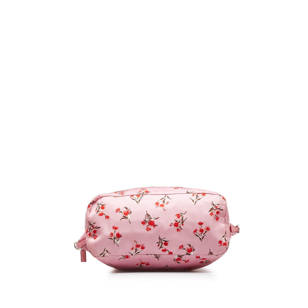 Prada Tessuto Stampato Floral Tote Bag (SHG-UzoEnp)