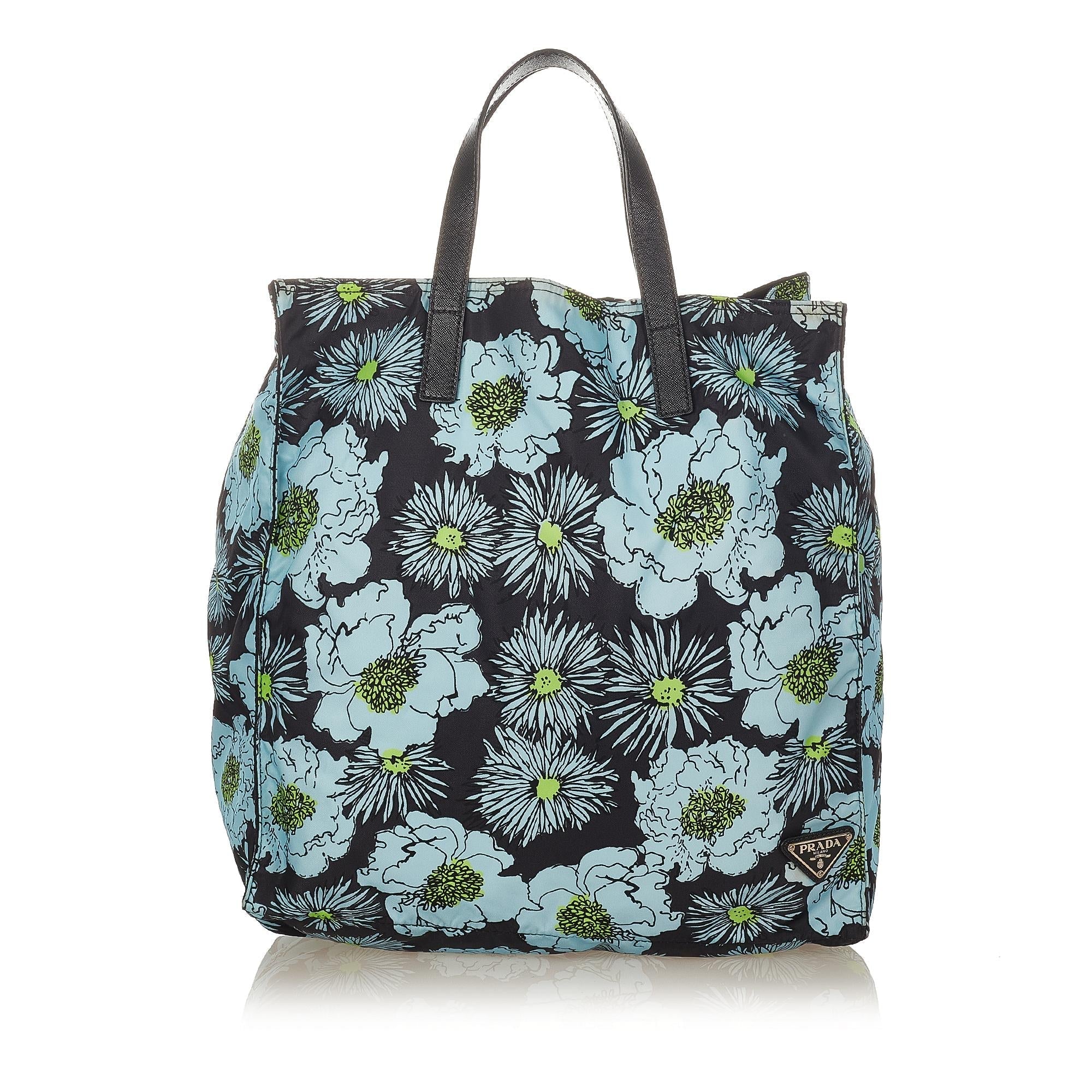 Prada Tessuto Stampato Nylon Tote Bag (SHG-26119)