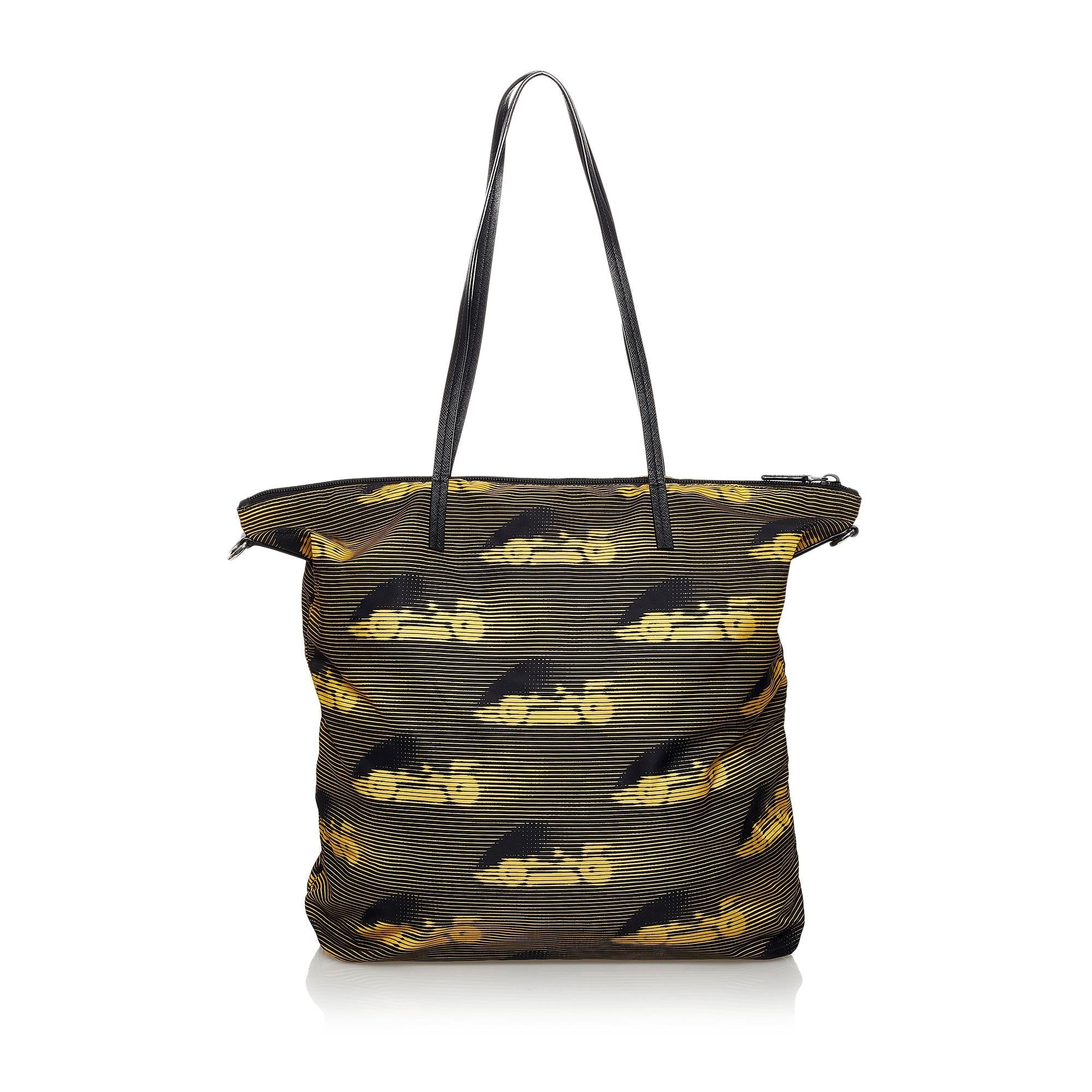 Prada Tessuto Stampato Nylon Tote Bag (SHG-37313)