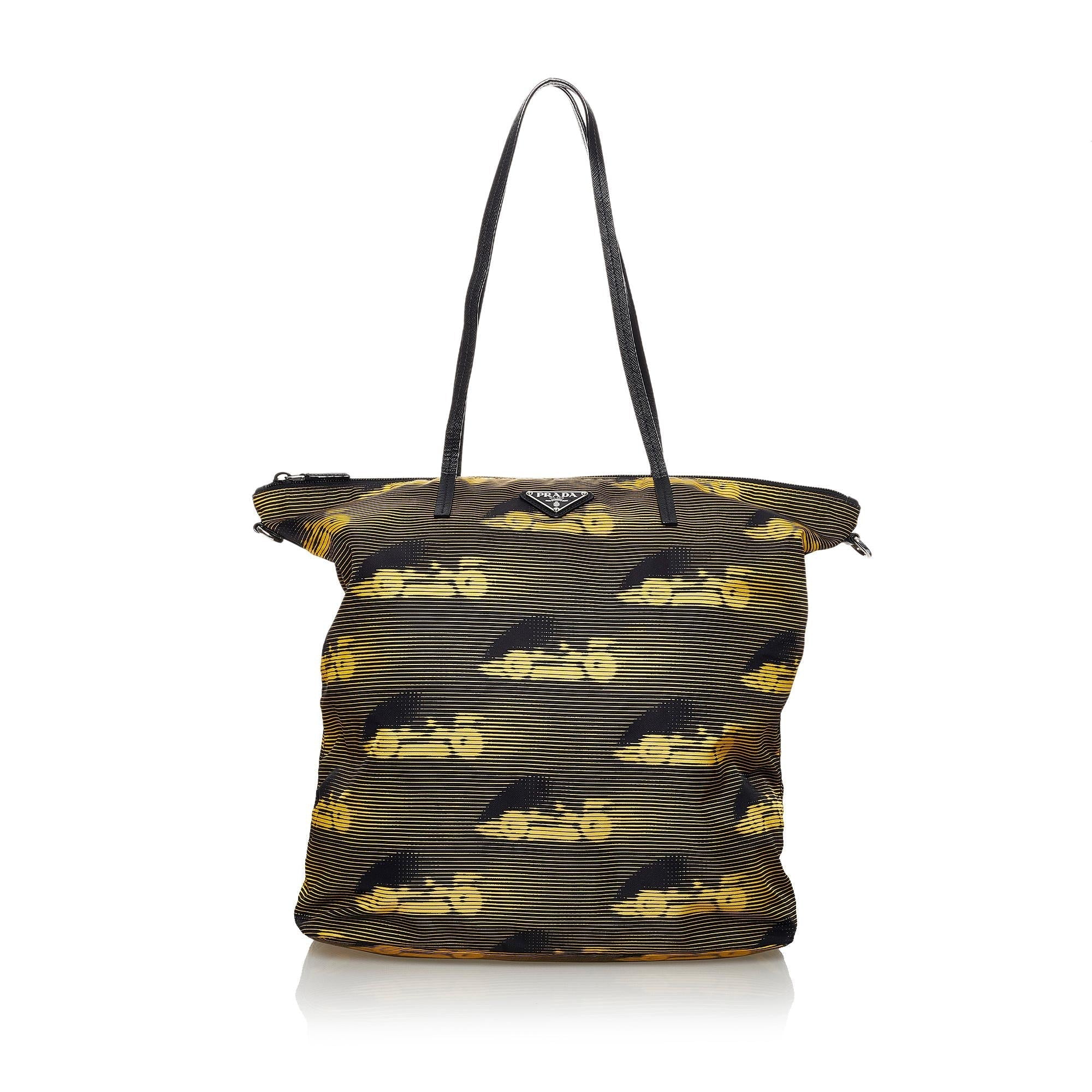 Prada Tessuto Stampato Nylon Tote Bag (SHG-37313)