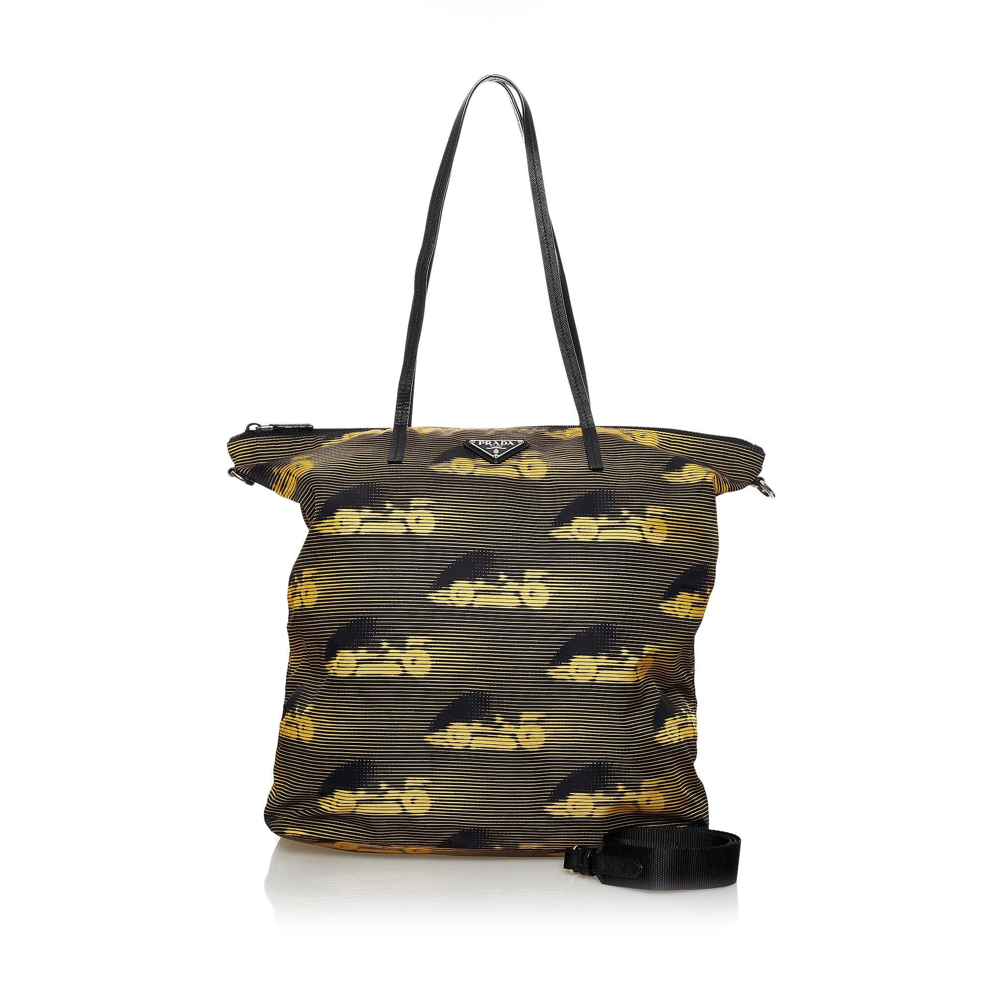 Prada Tessuto Stampato Nylon Tote Bag (SHG-37313)