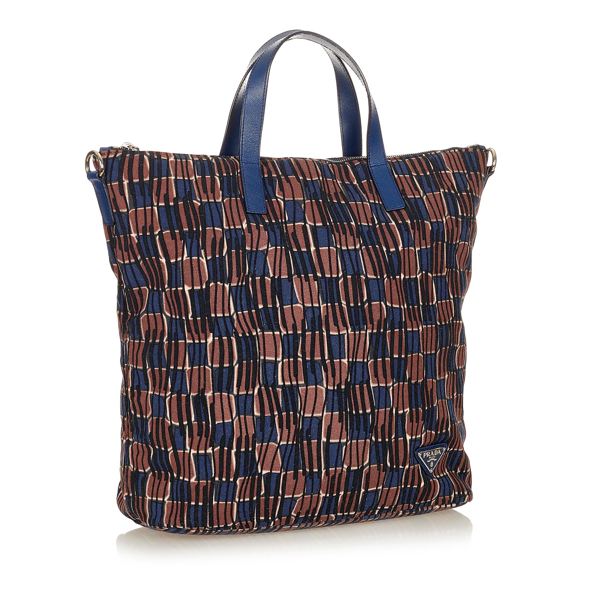 Prada Tessuto Stampato Tote Bag (SHG-26863)