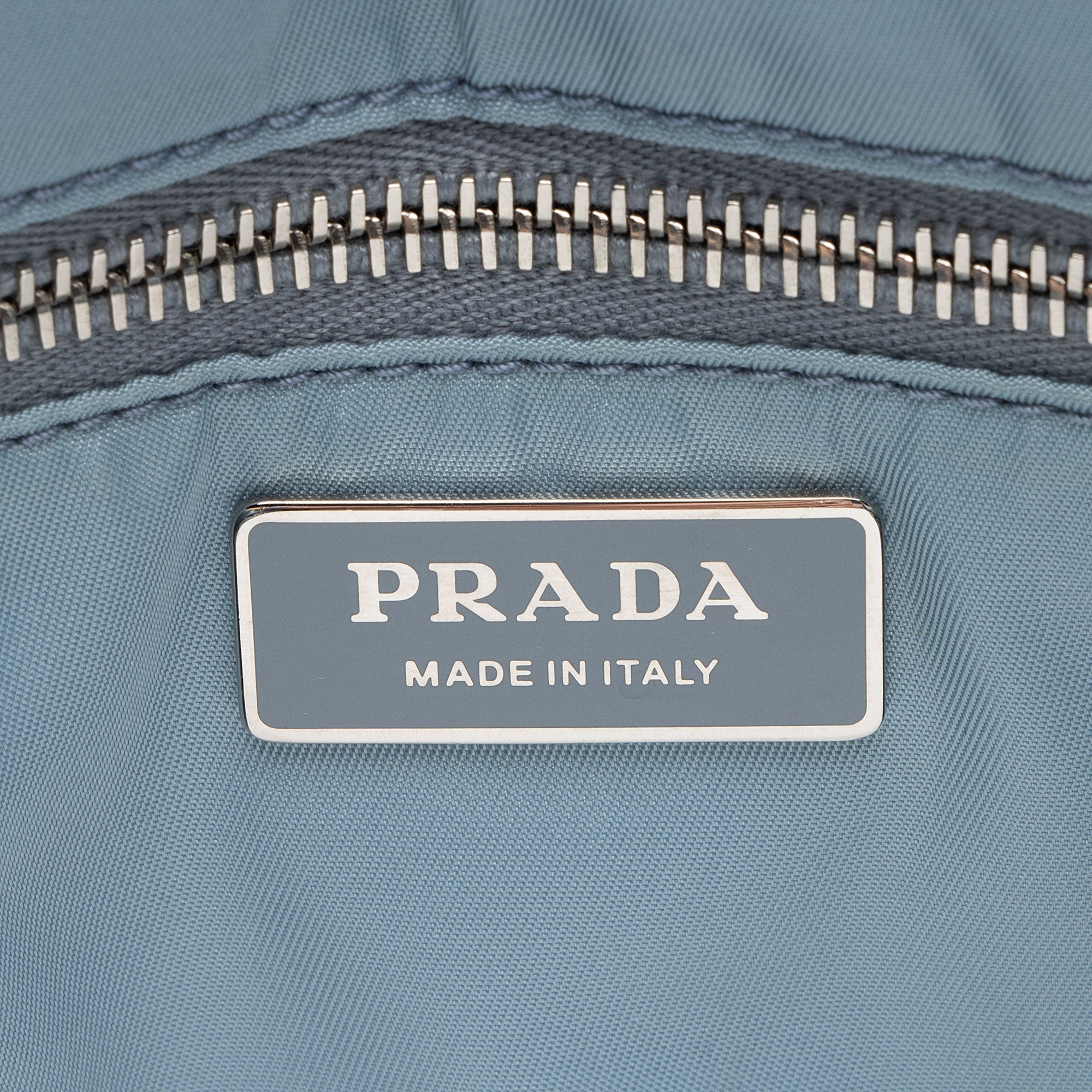 Prada Tessuto Studded Etiquette Large Tote