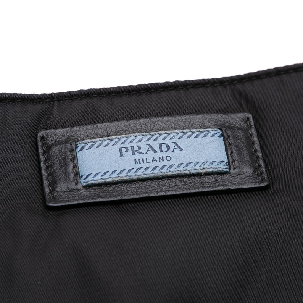 Prada Tessuto Studded Etiquette Tote