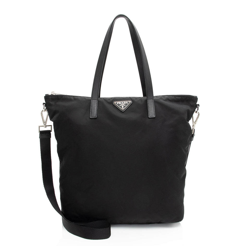 Prada Tessuto Tall Tote (SHF-cp77H4)