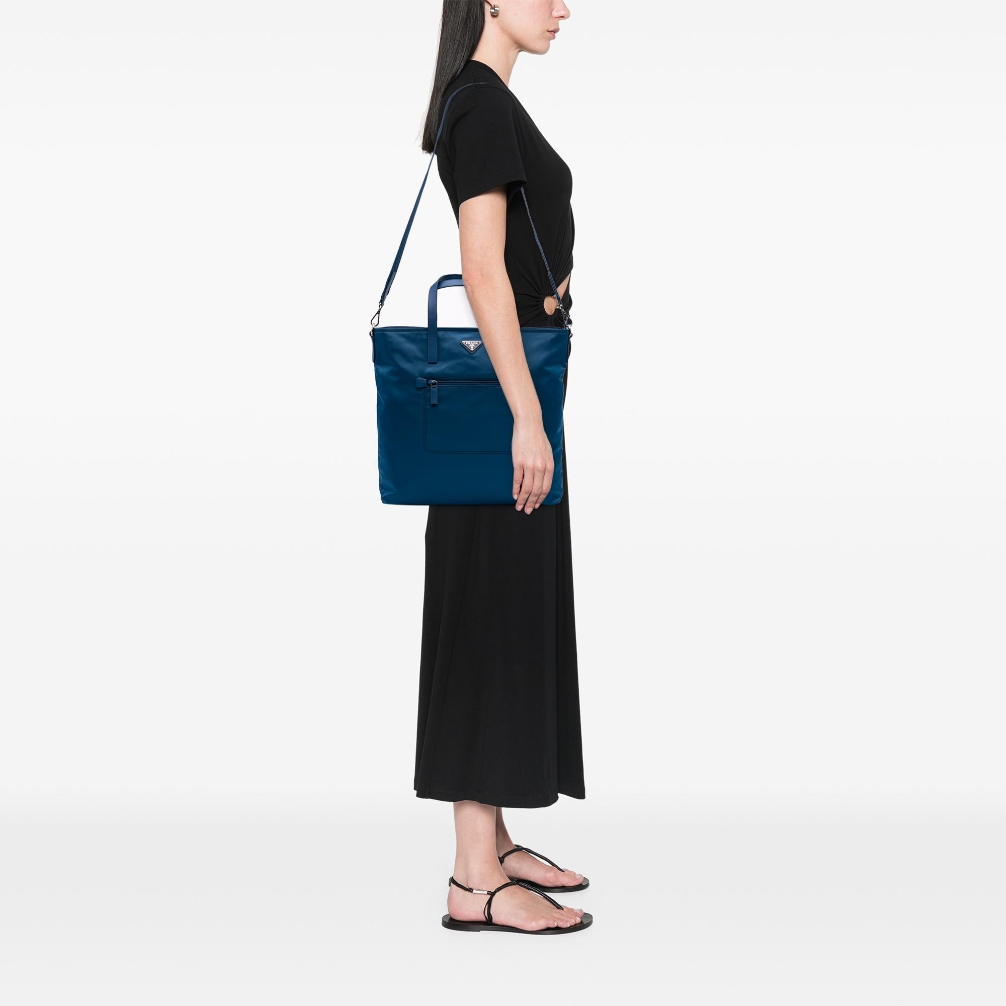 Prada Tessuto Zip Top Convertible Tote
