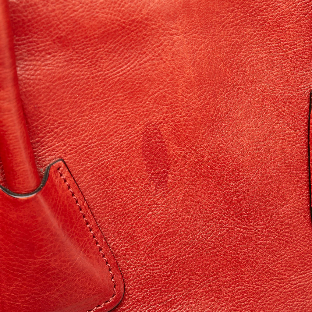 Prada Twin Pocket Leather Tote Bag (SHG-30736)