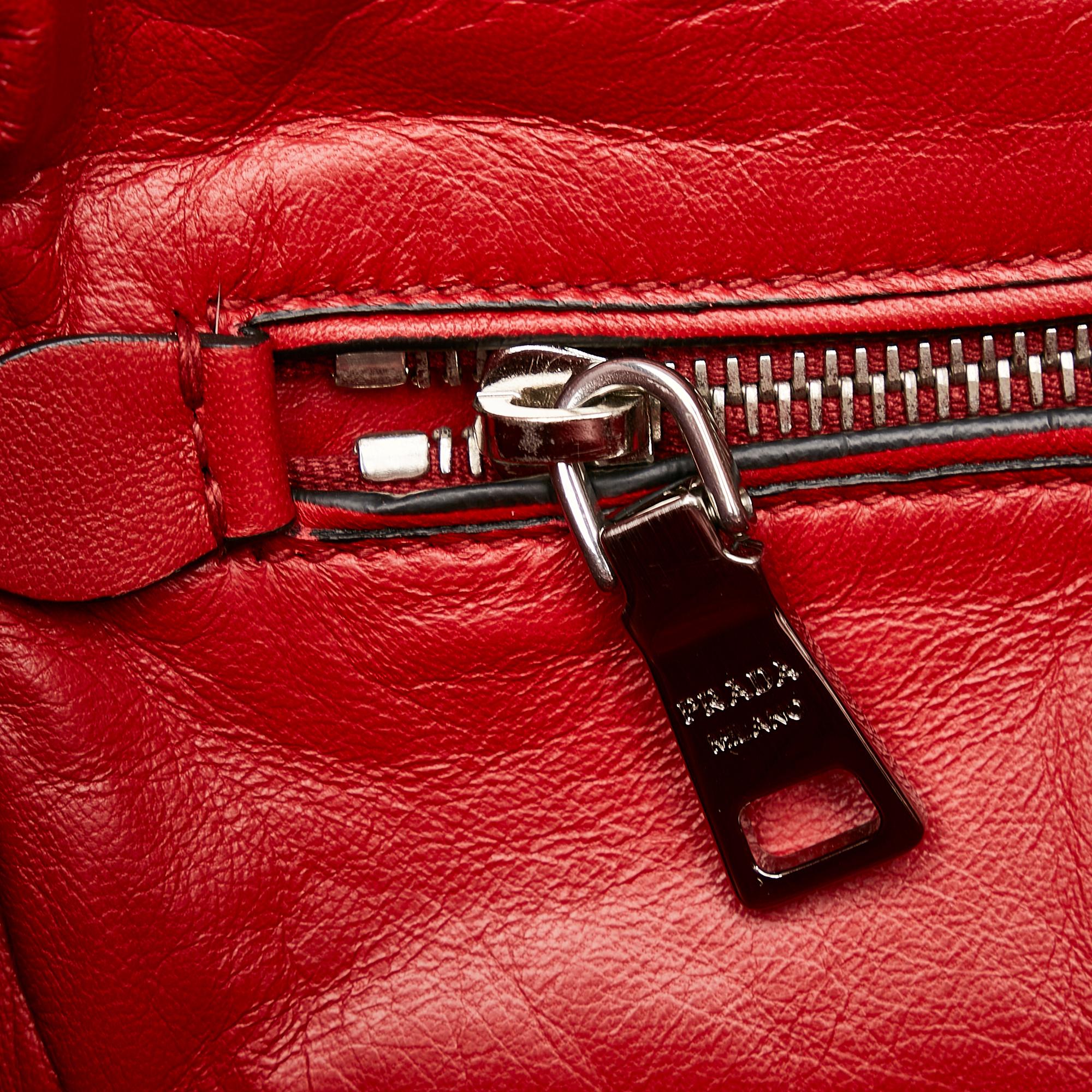 Prada Twin Pocket Suede Tote Bag (SHG-30984)