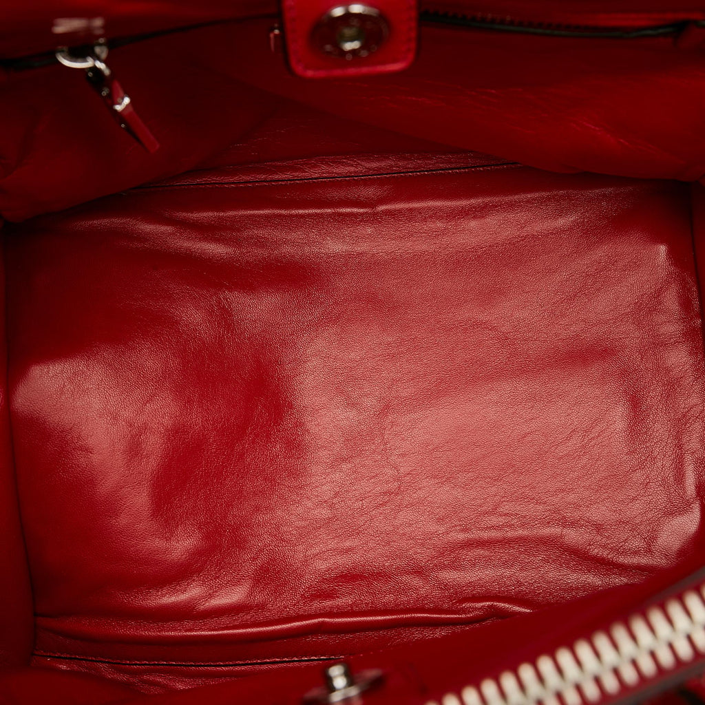 Prada Twin Pocket Suede Tote Bag (SHG-30984)