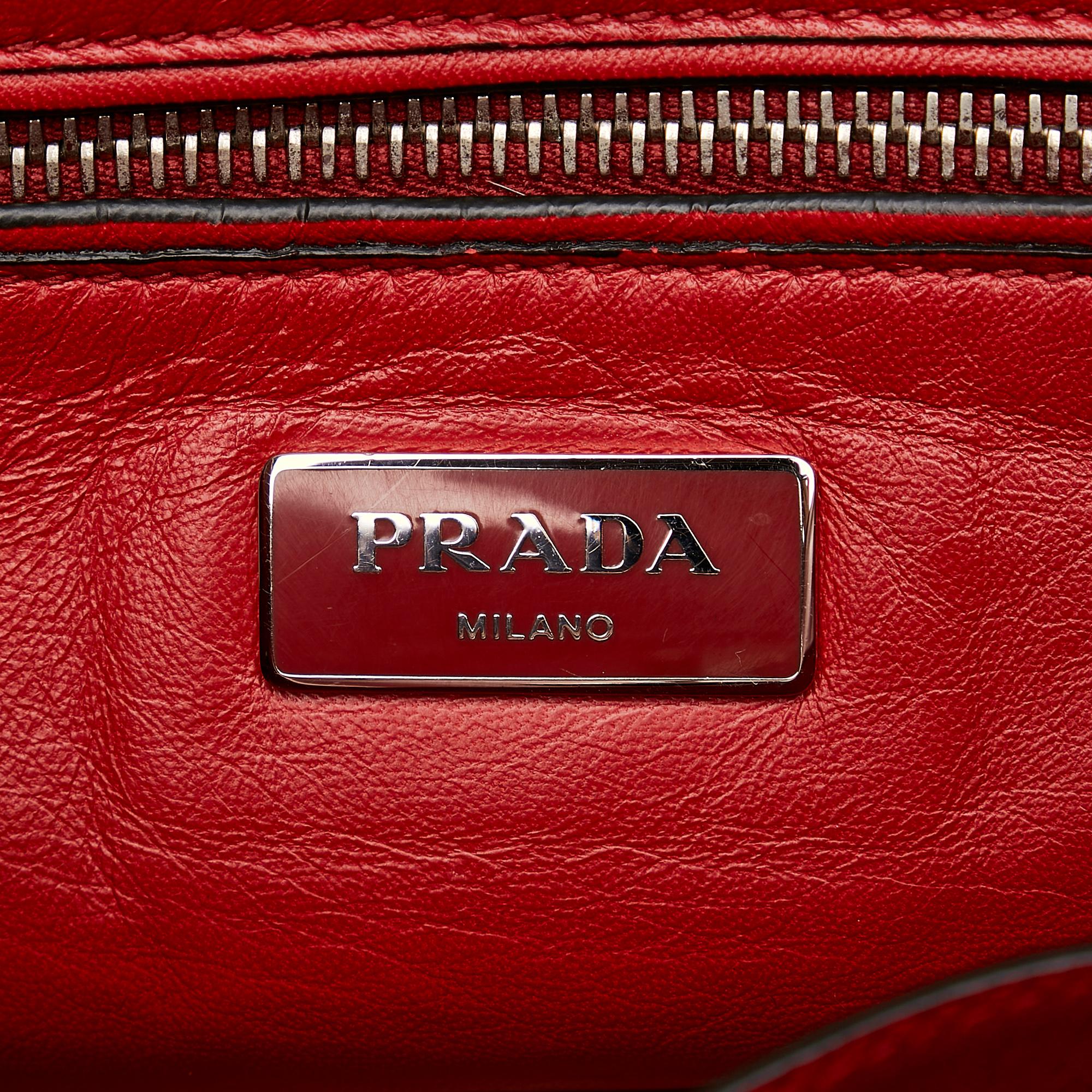 Prada Twin Pocket Suede Tote Bag (SHG-30984)