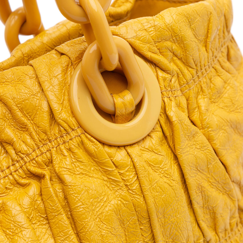 Prada Vernice Gaufre Chain Tote