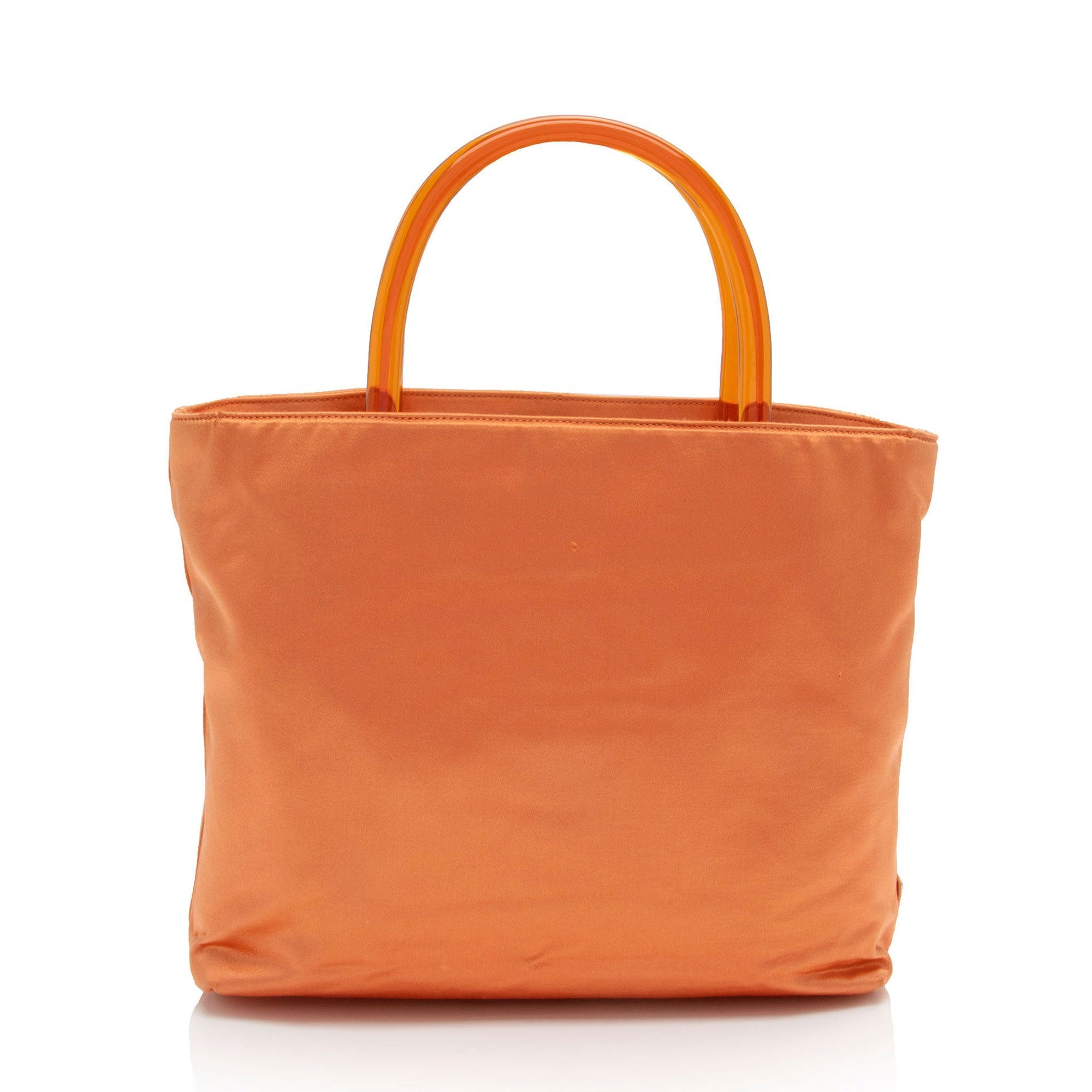 Prada Vintage Tessuto Lucite Small Tote (SHF-7ZusWY)