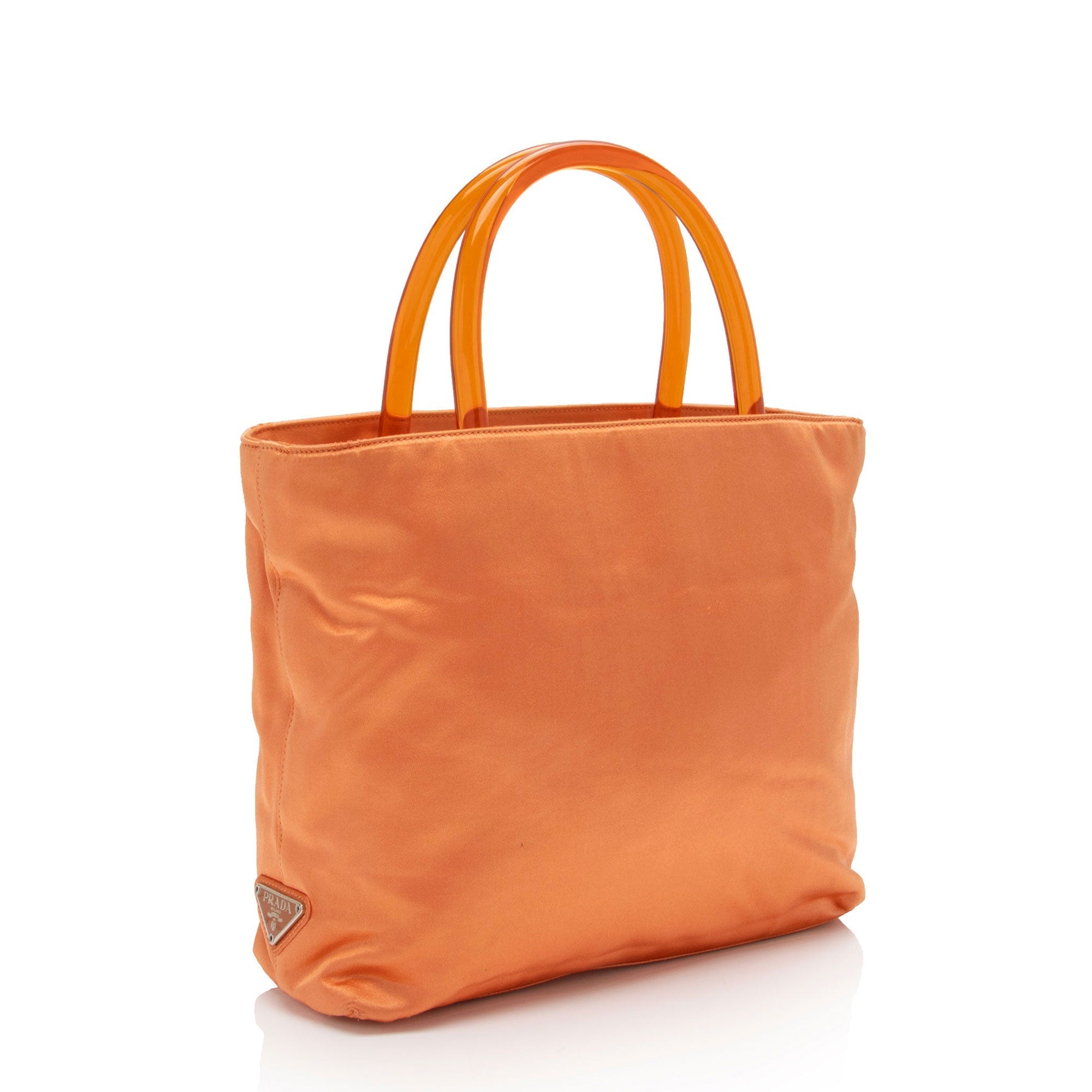 Prada Vintage Tessuto Lucite Small Tote (SHF-7ZusWY)