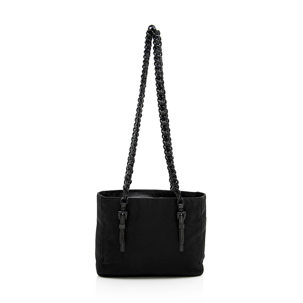 Prada Vintage Tessuto Plastic Chain Small Tote - FINAL SALE (SHF-19098)
