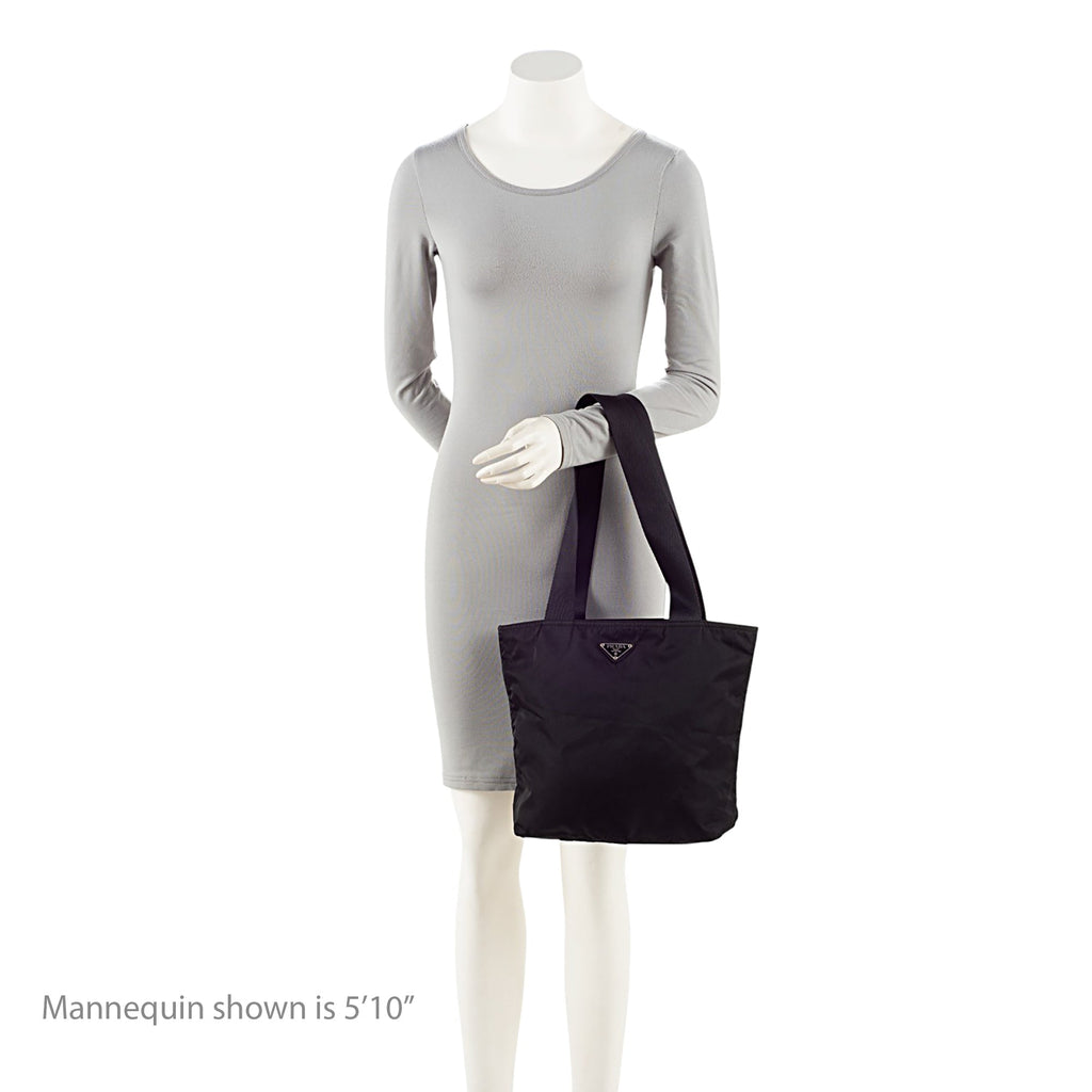 Prada Vintage Tessuto Zip Top Tote
