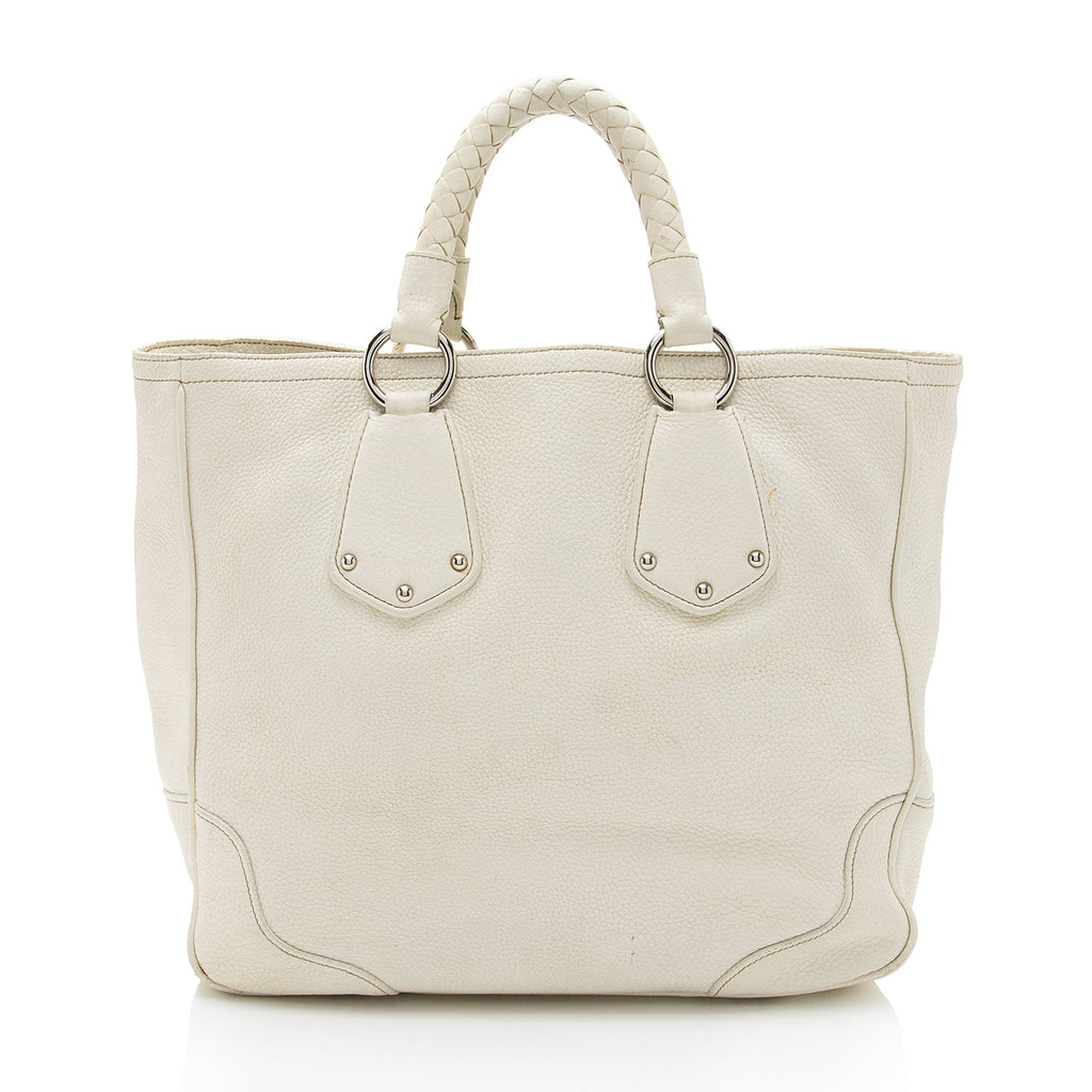 Prada Vitello Daino Braided Tote (SHF-XQ69sr)