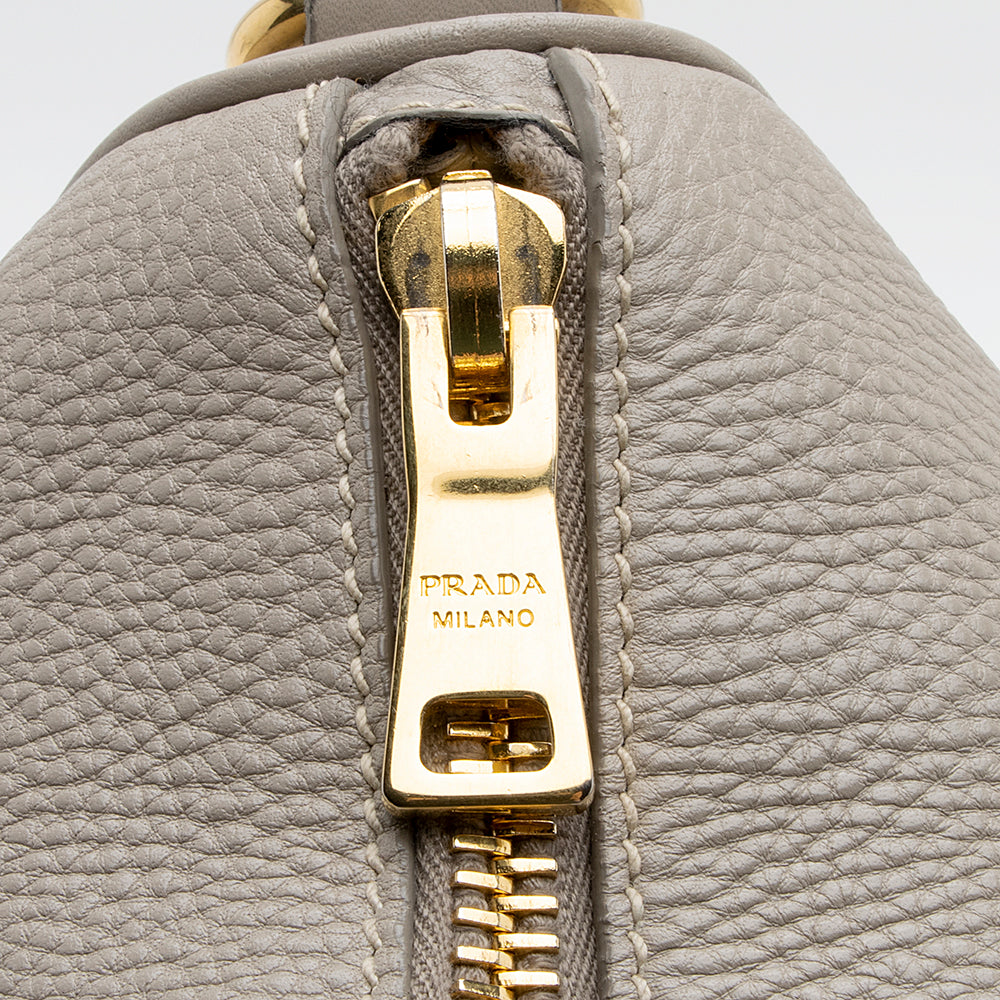 Prada Vitello Daino Convertible Zip Tote (SHF-18852)