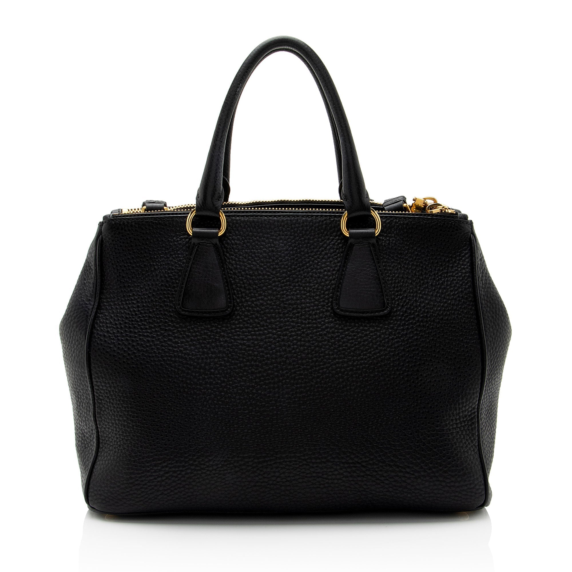 Prada Vitello Daino Double Zip Medium Tote (SHF-Ve4tnw)