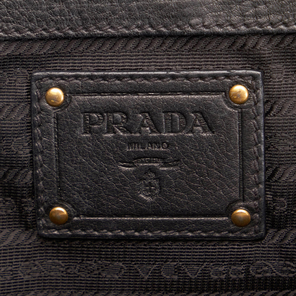 Prada Vitello Daino Frame Tote Bag (SHG-29025)