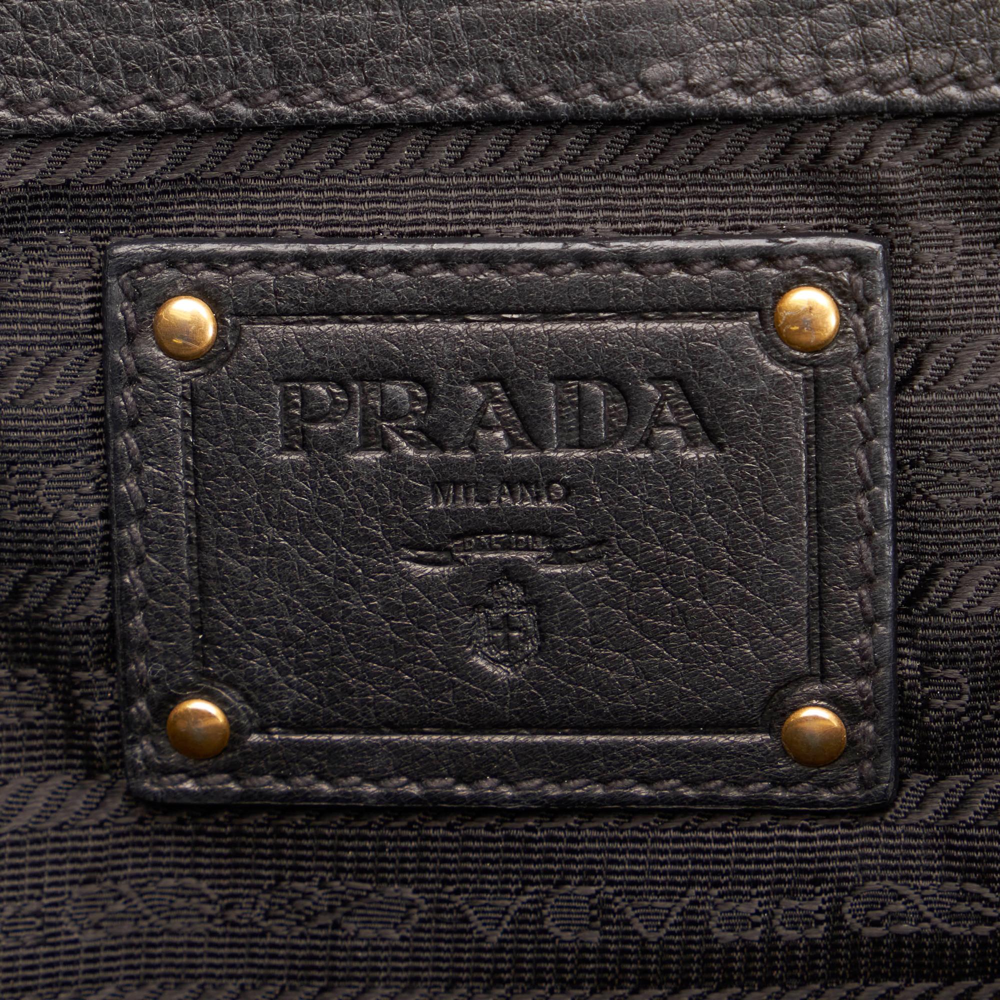 Prada Vitello Daino Frame Tote Bag (SHG-29025)